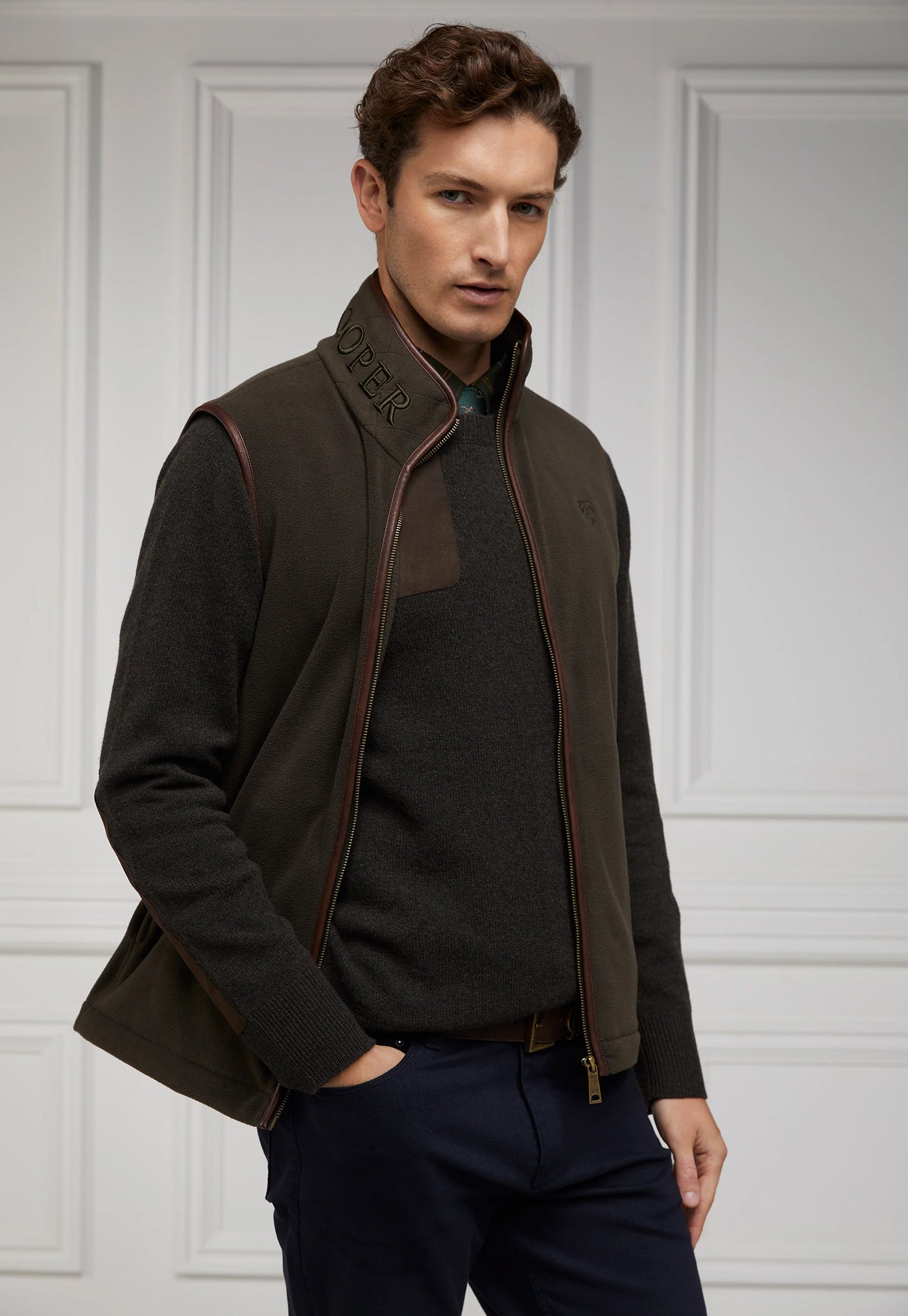 Country Crew Neck Knit - Moss