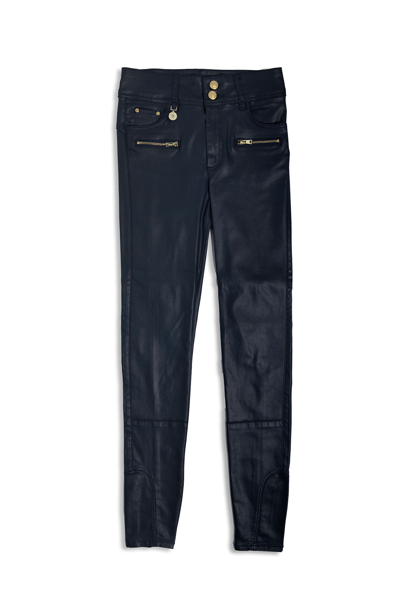 Coated Jodhpur Jean - Navy