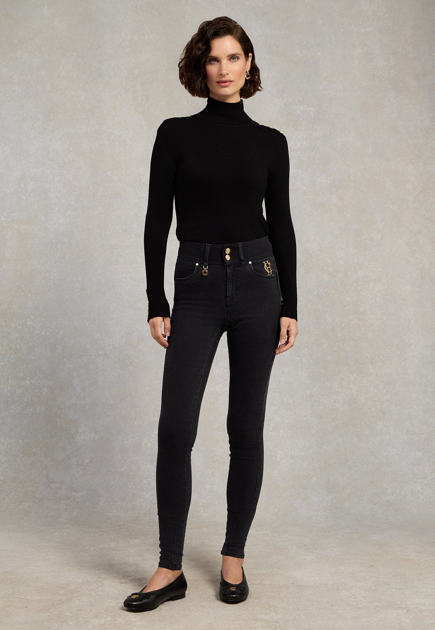 Jodhpur Jean - Washed Black