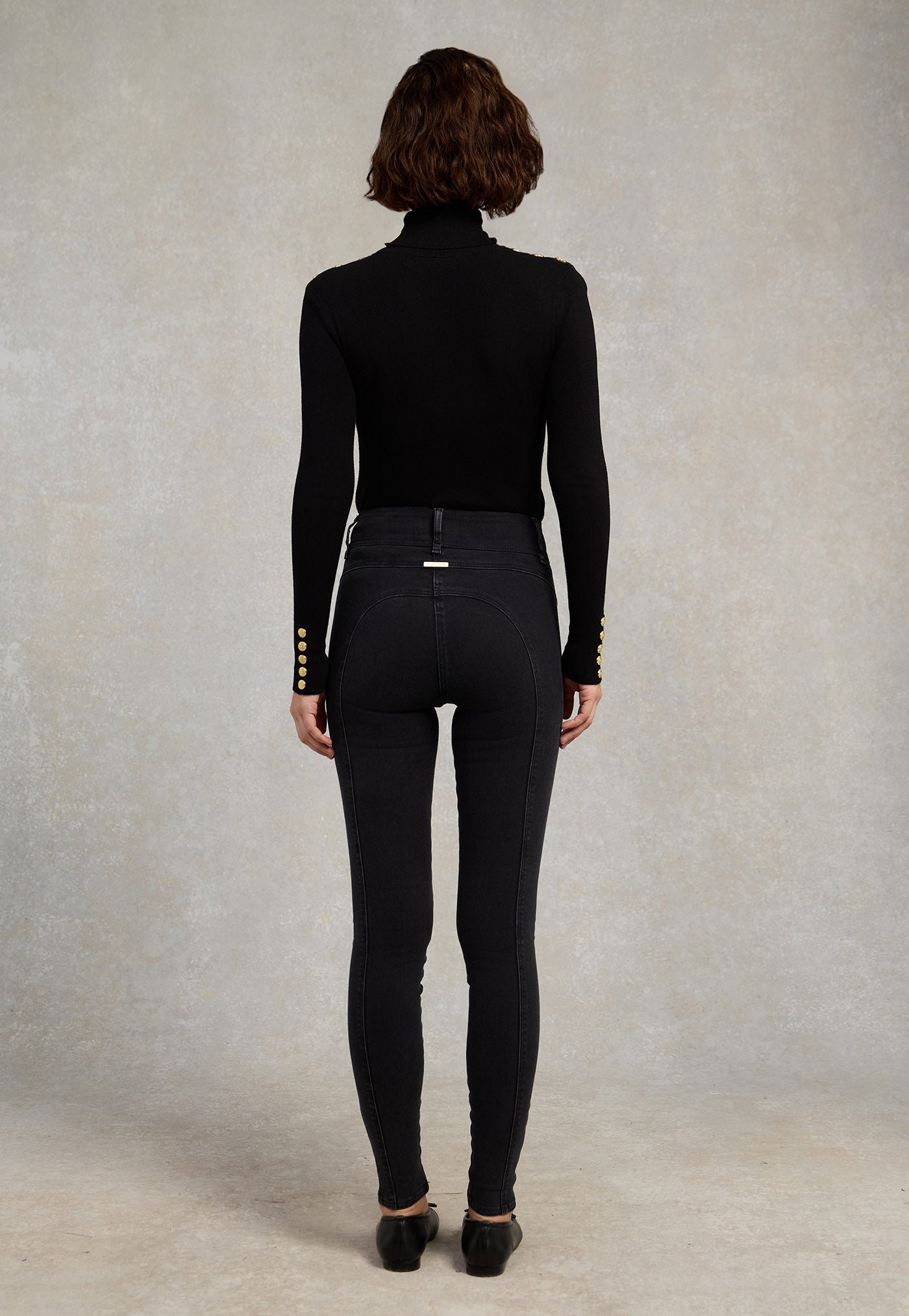 Jodhpur Jean - Washed Black