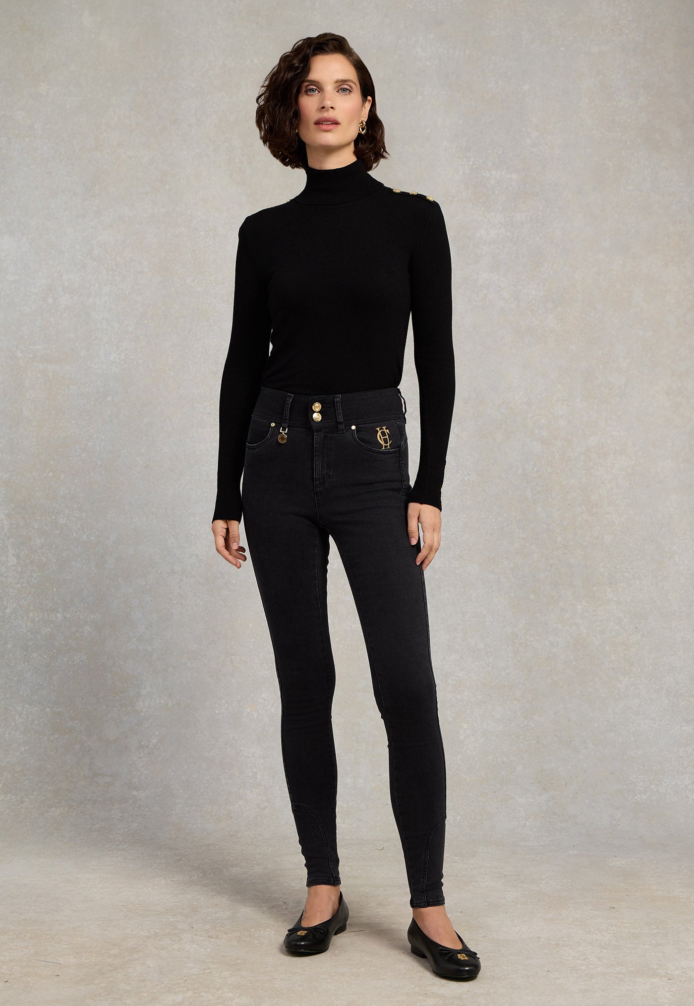 Jodhpur Jean - Washed Black
