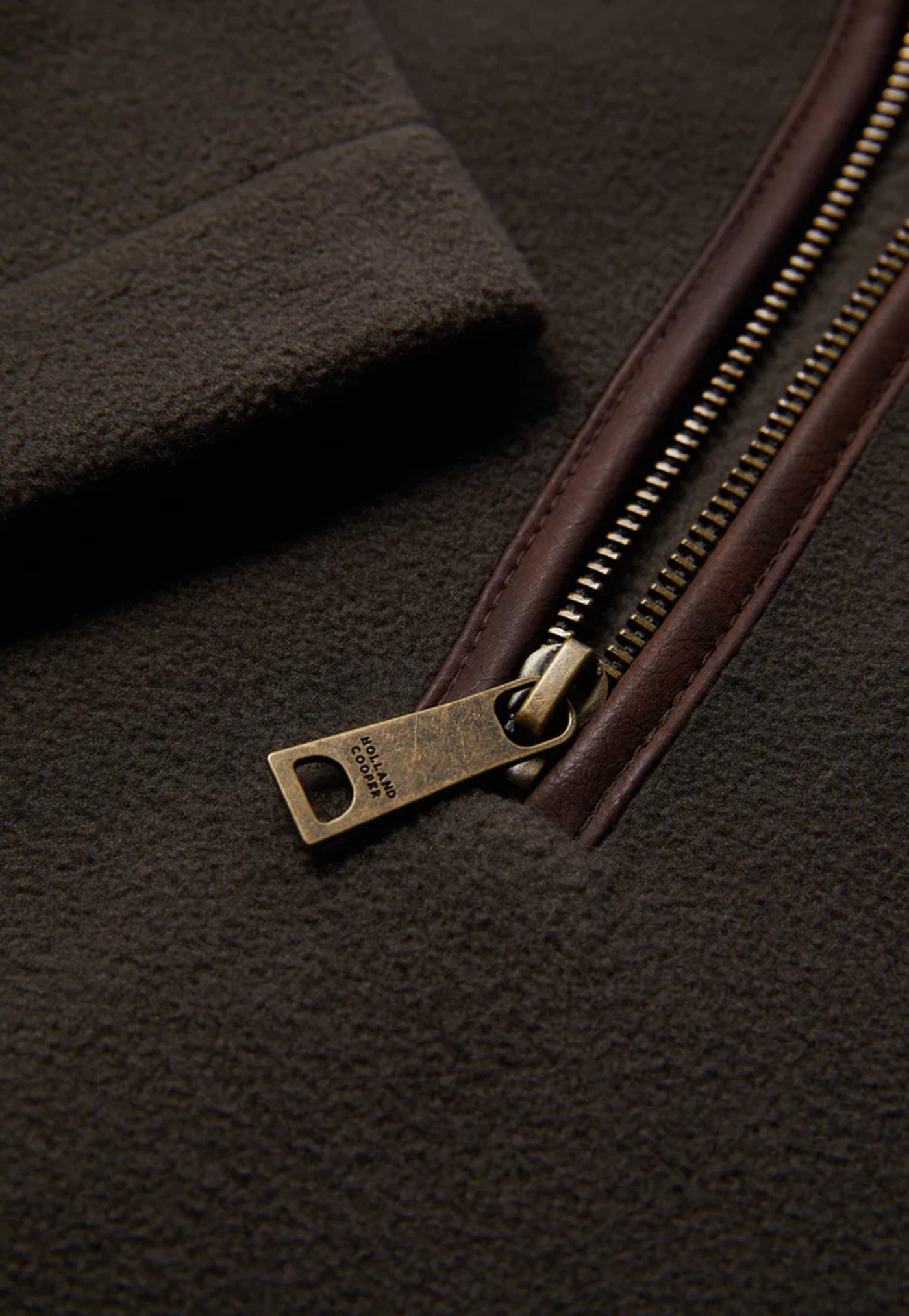 Men's Country Fleece Quarter Zip - Khaki