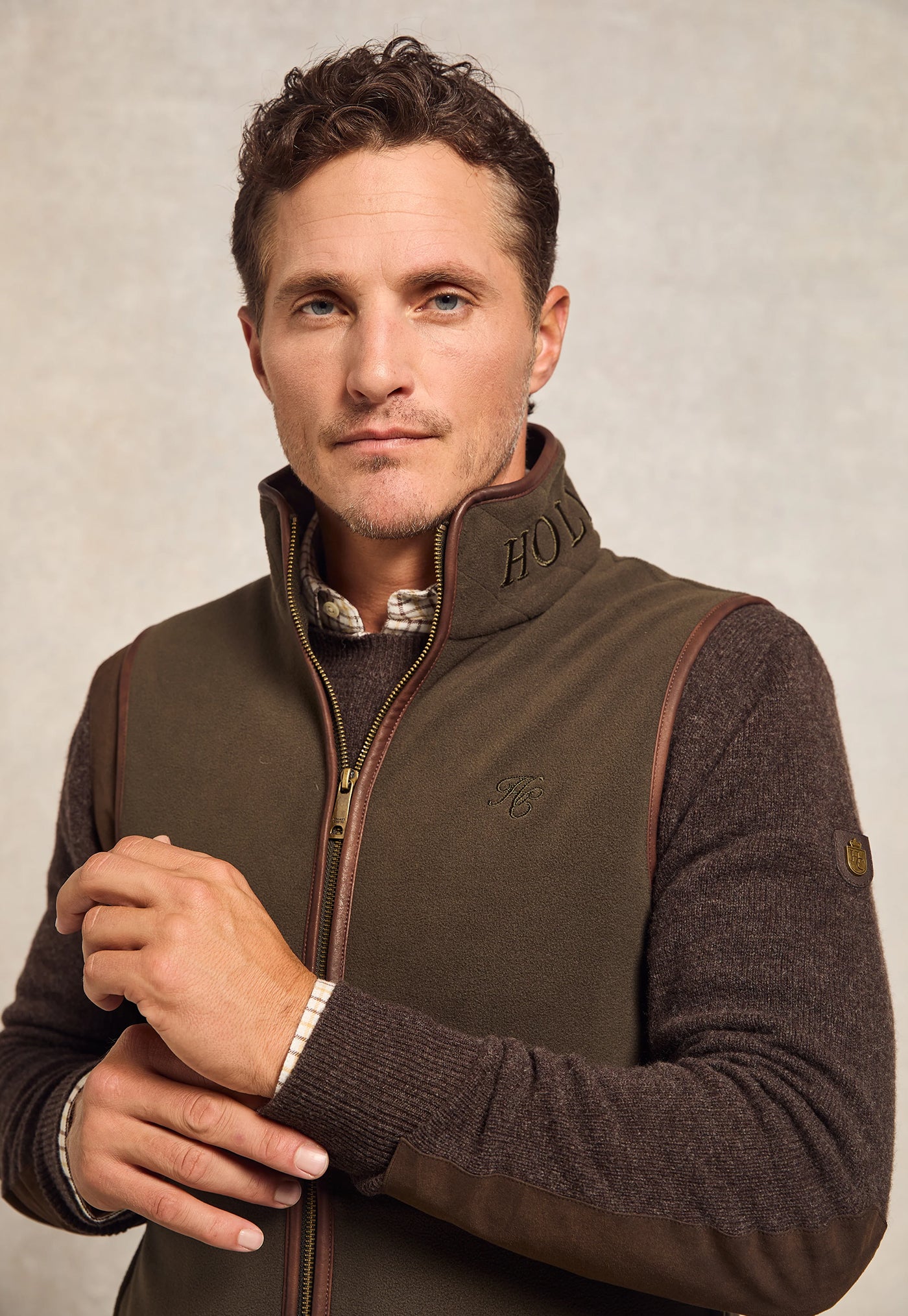 Country Fleece Gilet - Khaki