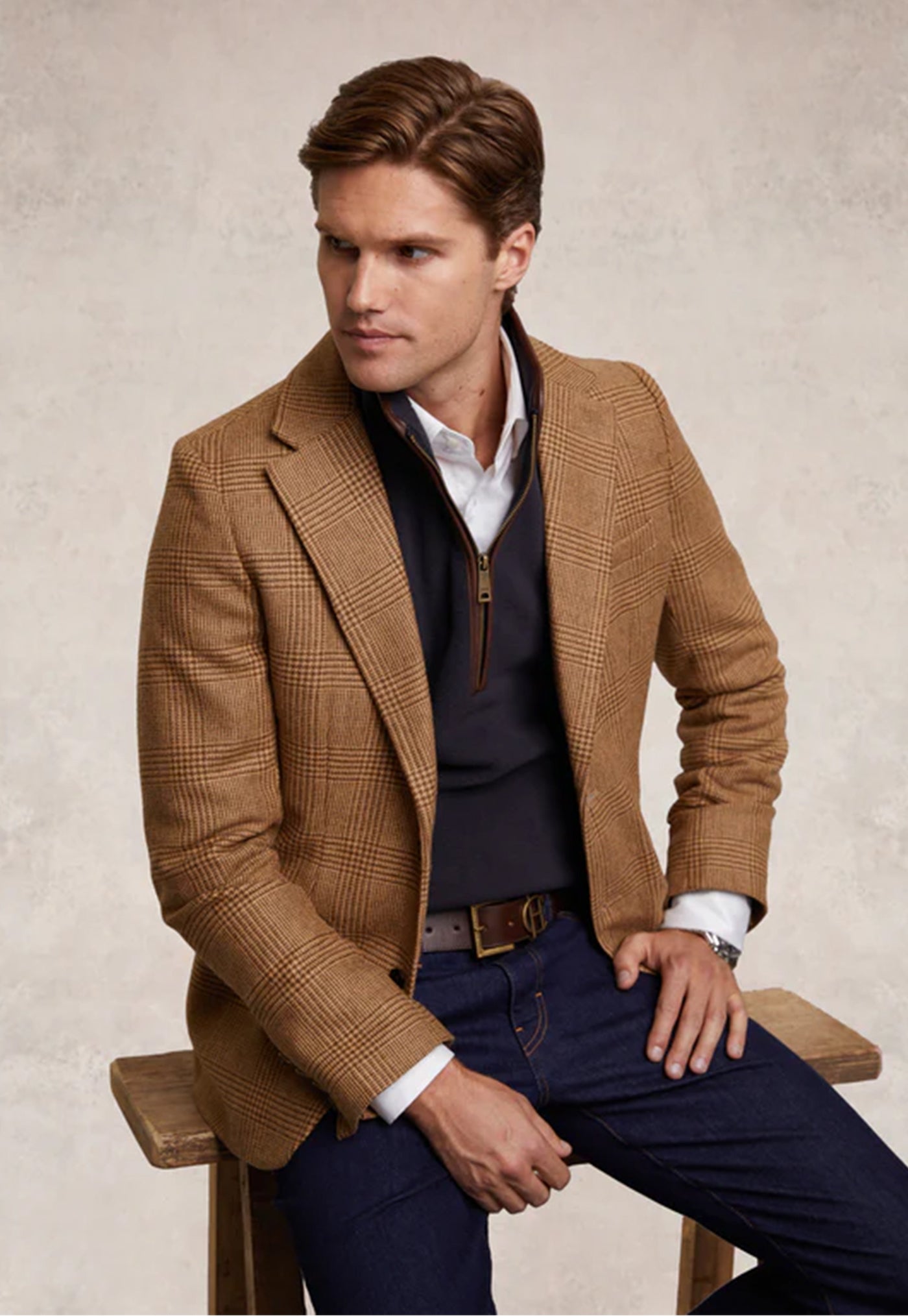 Men's Country Fleece Quarter Zip - Ink Navy