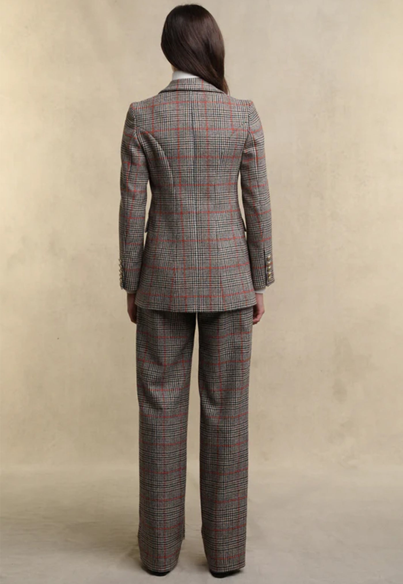 Double Breasted Blazer - Orange Windsor