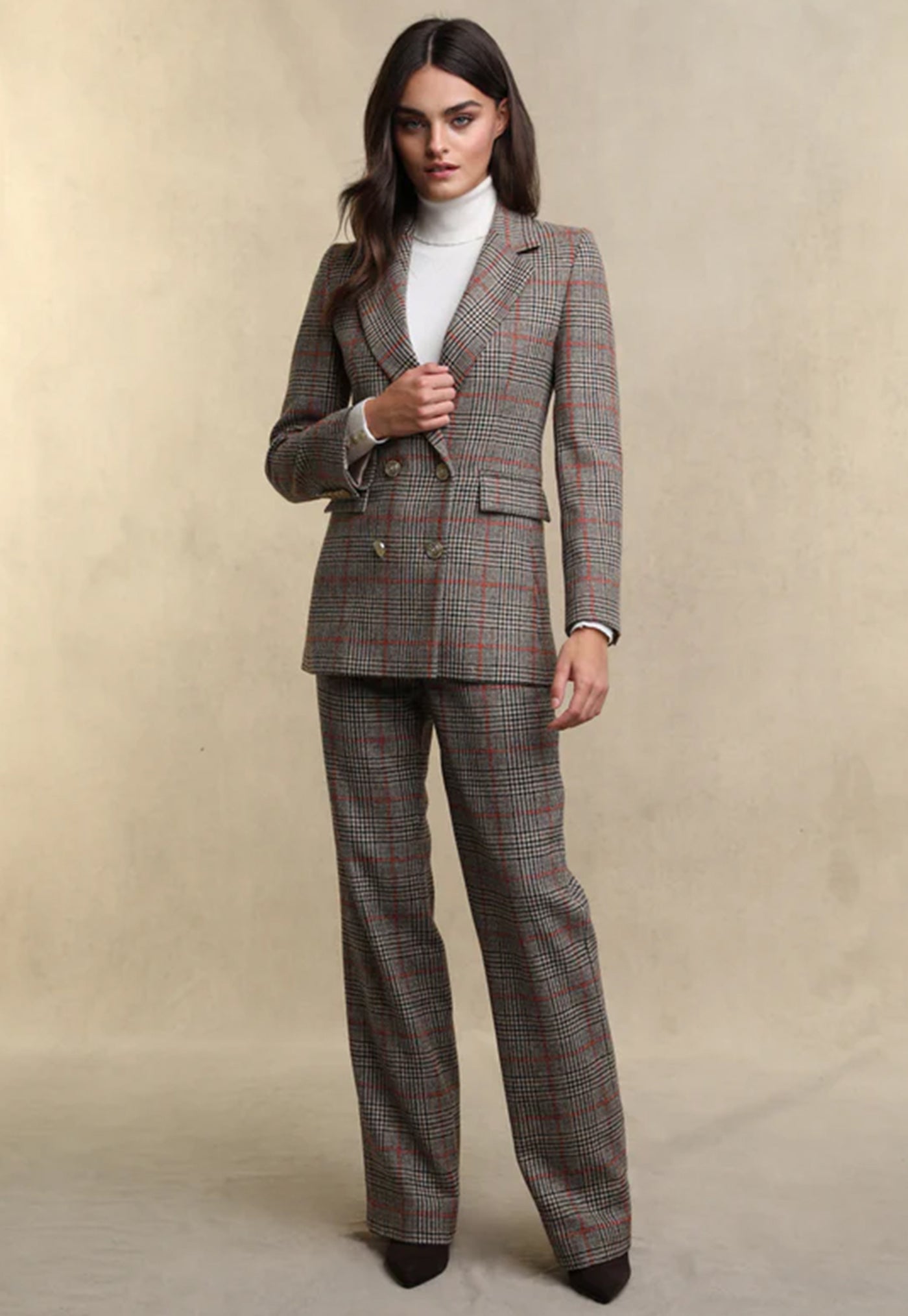 Double Breasted Blazer - Orange Windsor