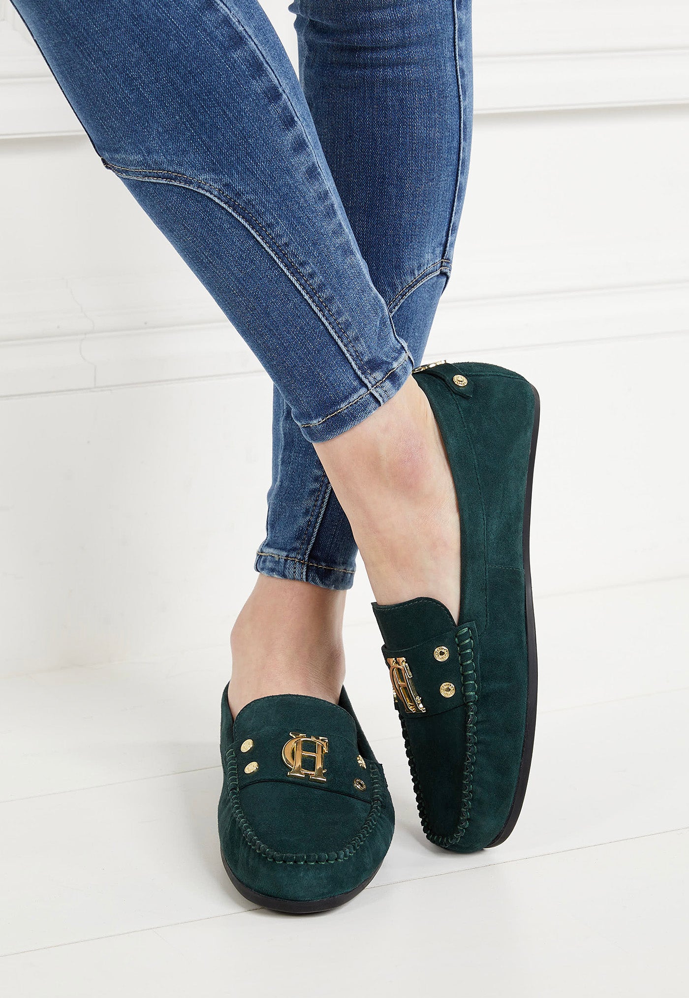 The Driving Loafer - Emerald sold by Angel Divine