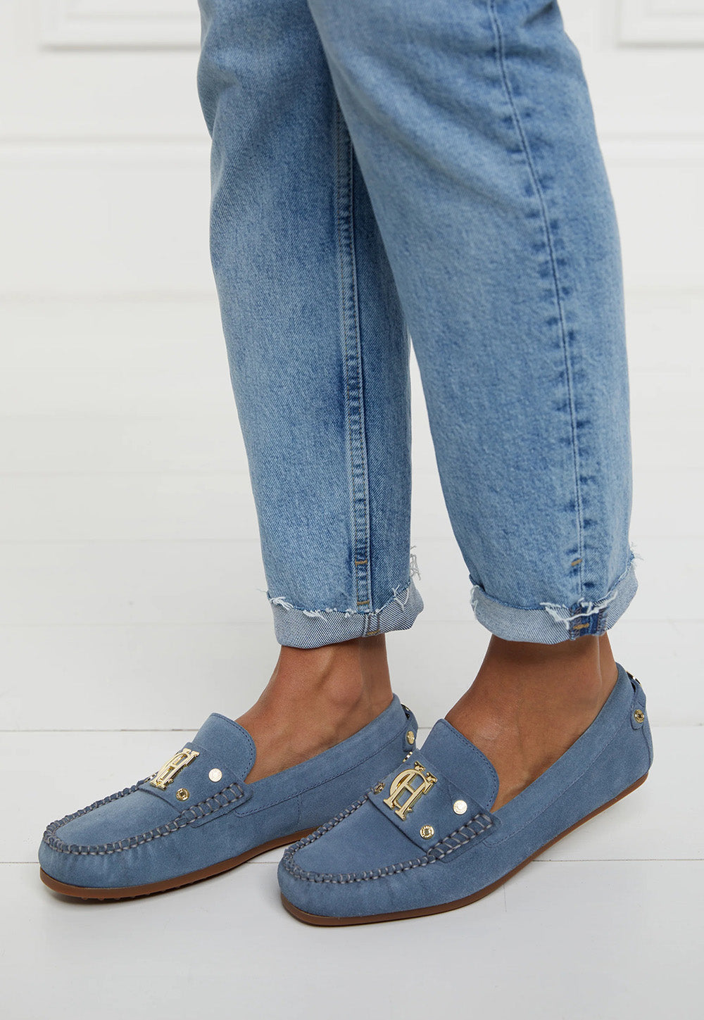 The Driving Loafer - Soft Blue sold by Angel Divine