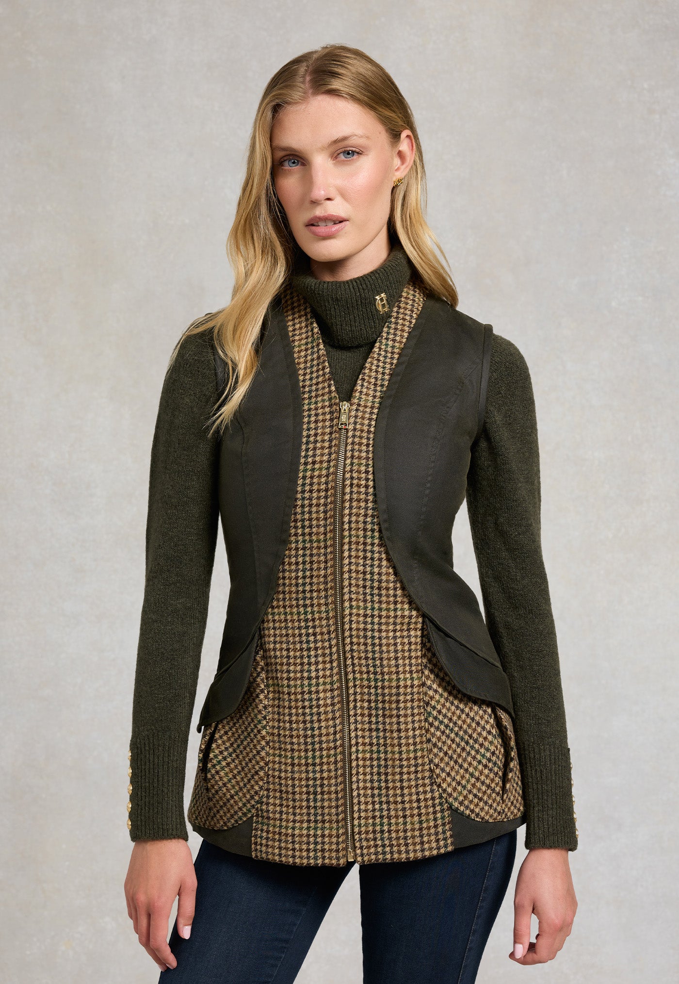 Field Vest - Hailes Green Tweed
