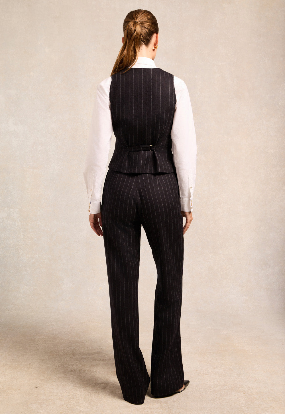 Hampton Waistcoat - Navy Chalk Pinstripe