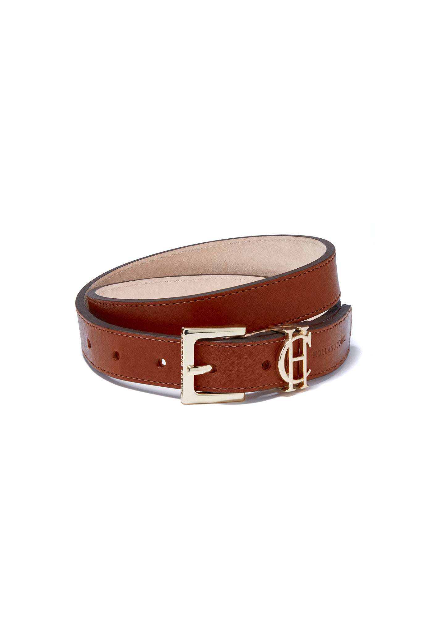 HC Slim Logo Belt - Tan sold by Angel Divine