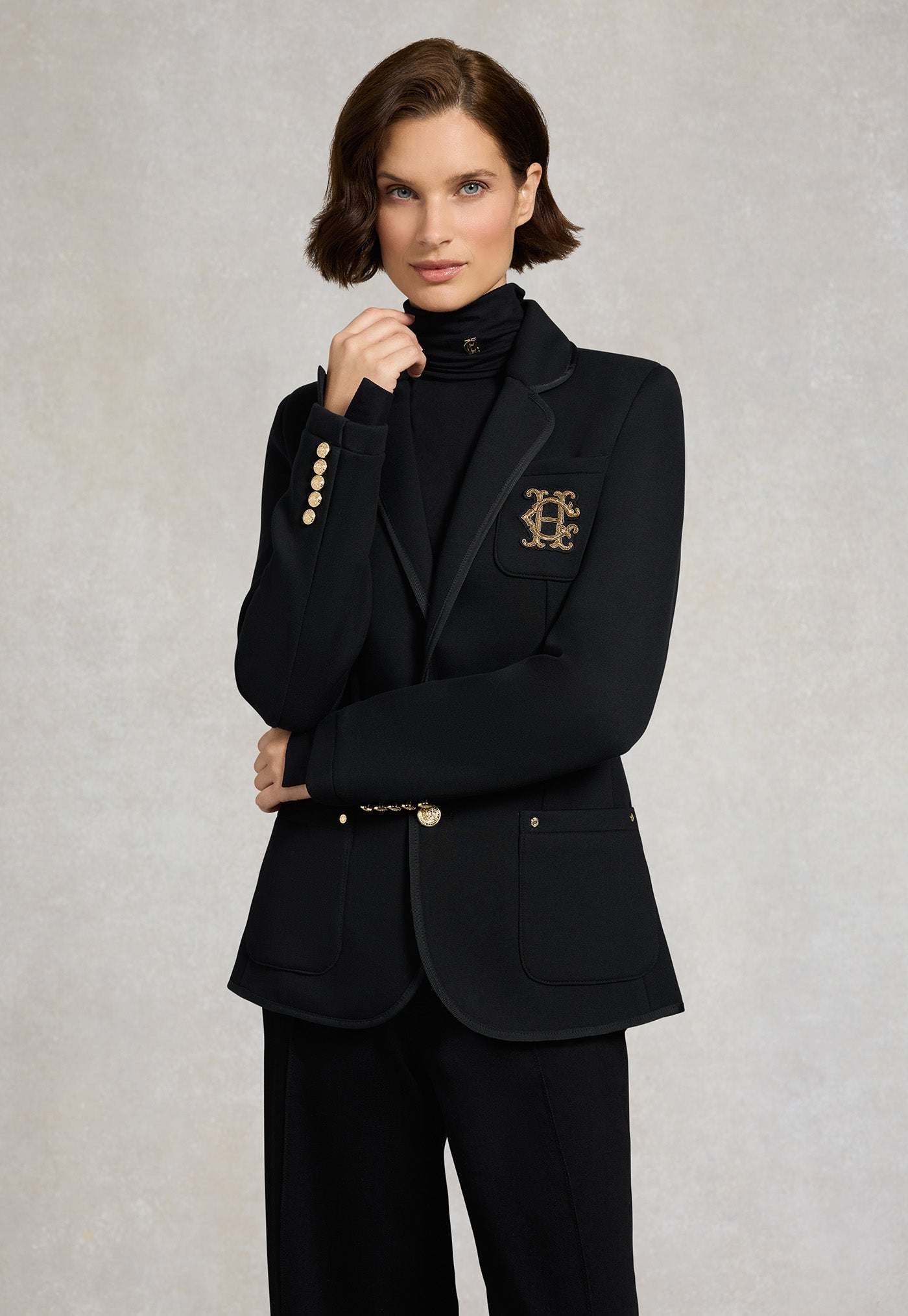Henley Blazer - Black