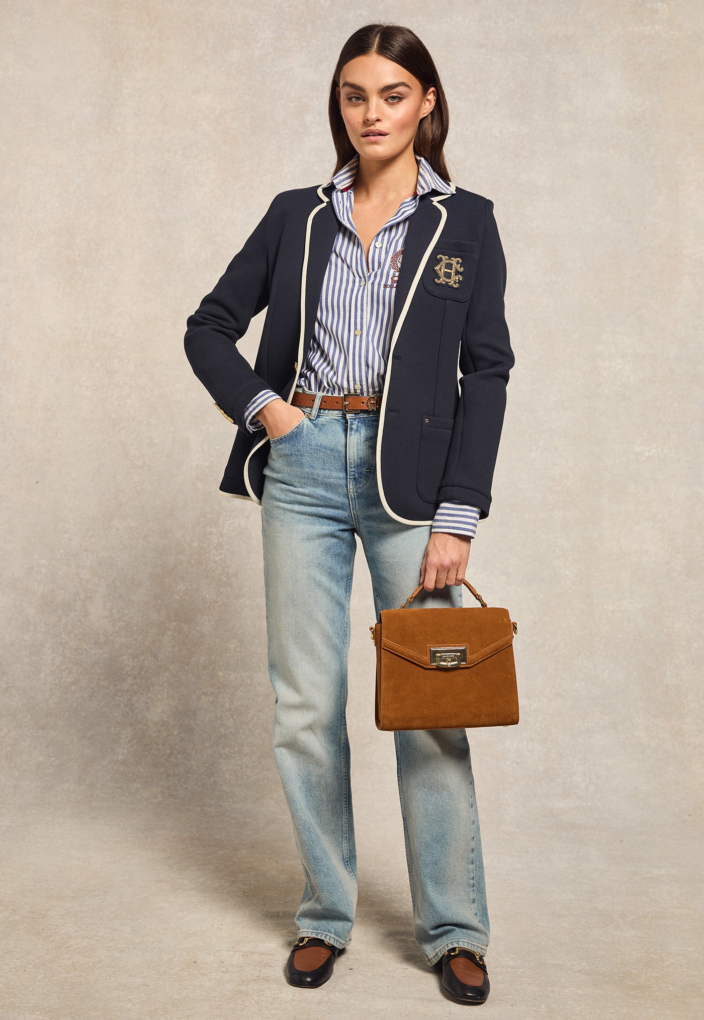 Henley Blazer - Ink Navy