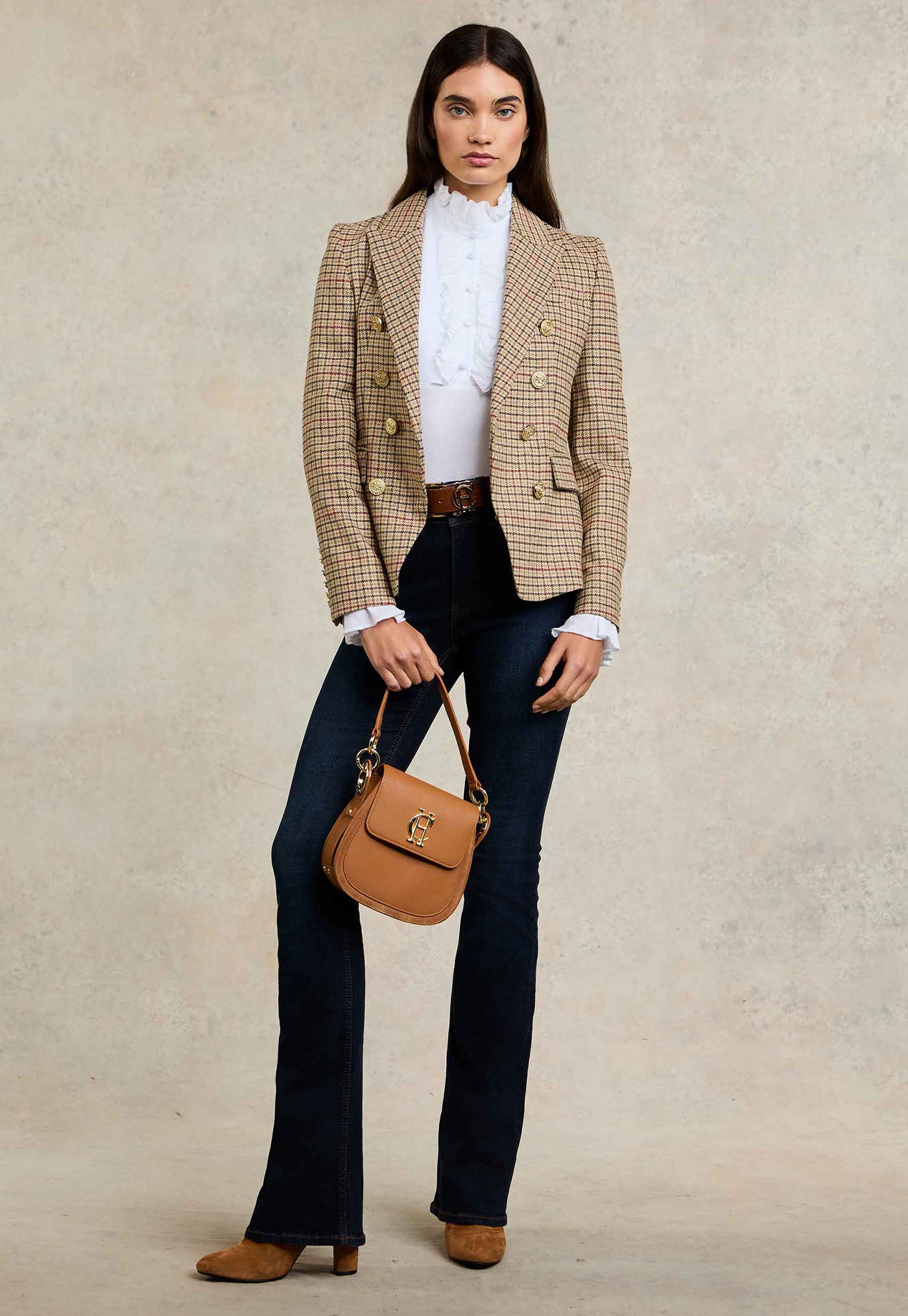 High Rise Flared Jean - Deep Indigo