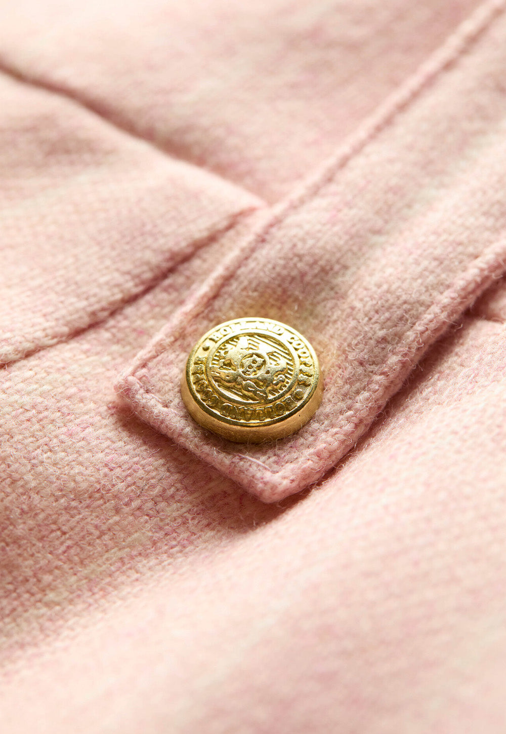 High Waisted Straight Trouser - Pink Chalk Pinstripe