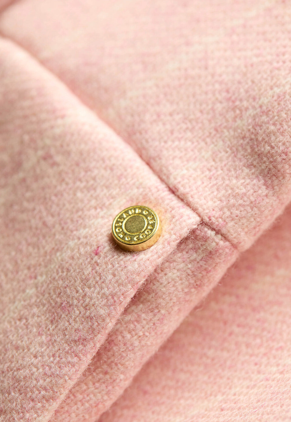 High Waisted Straight Trouser - Pink Chalk Pinstripe