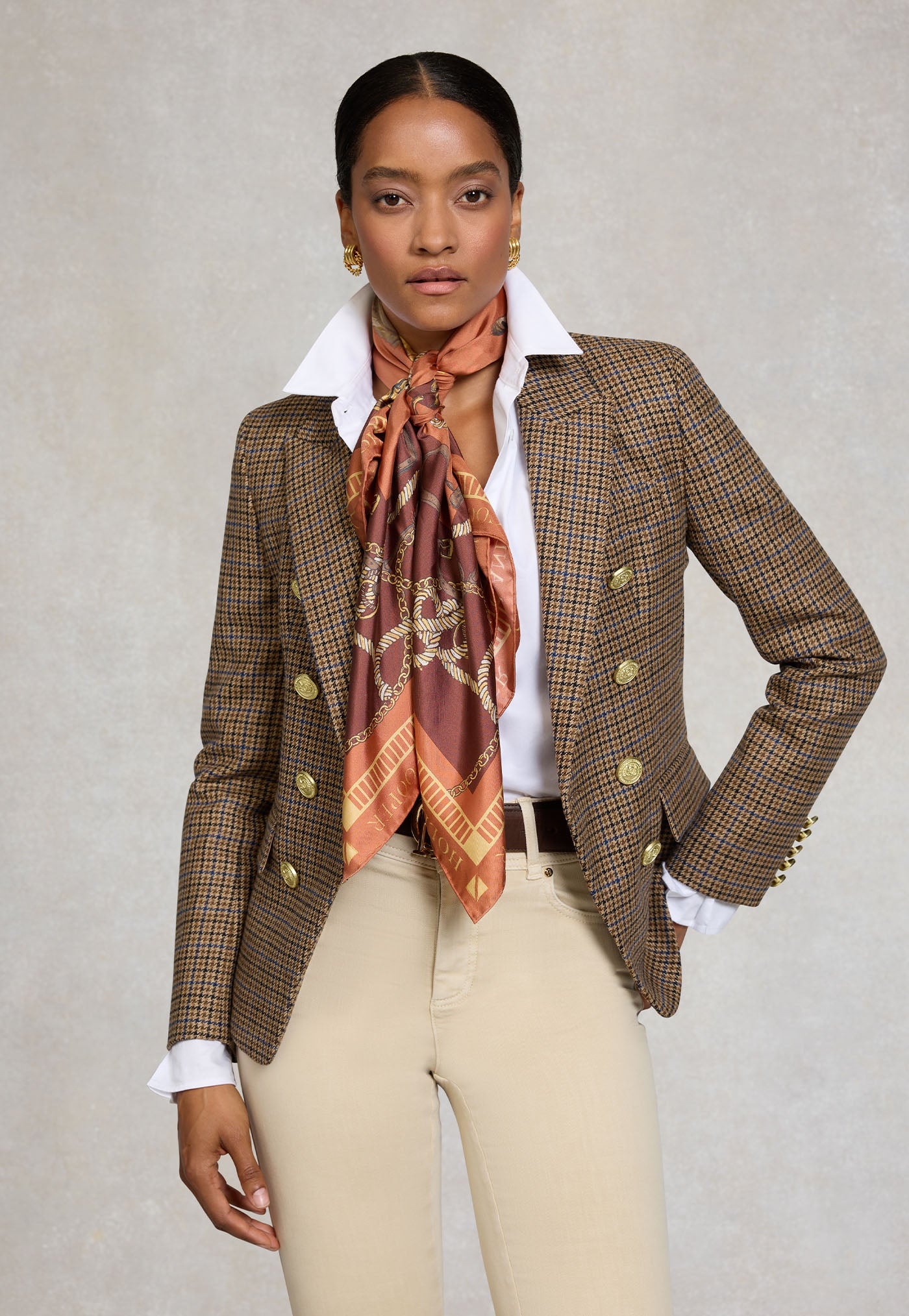Knightsbridge Blazer - Abbot Check Tweed