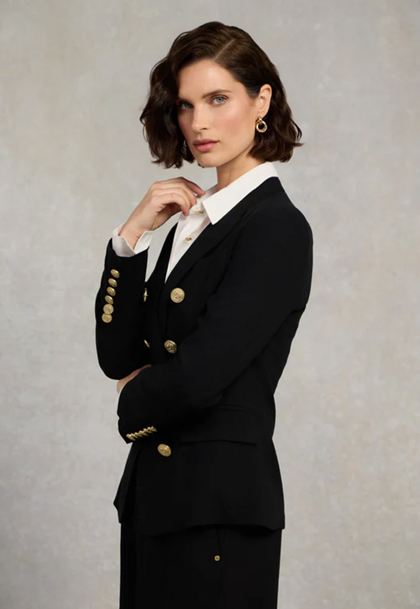 Knightsbridge Linen Blazer - Black