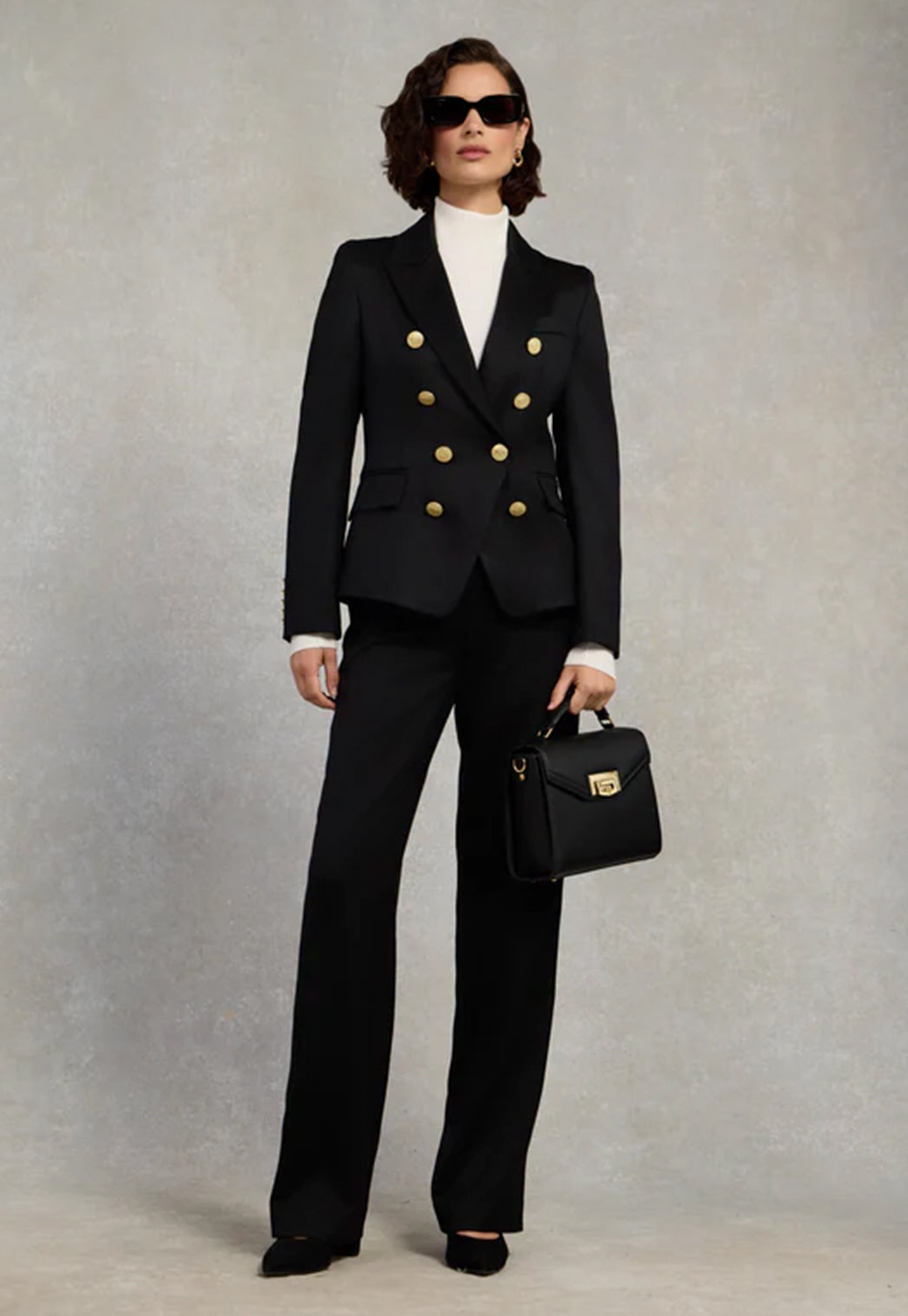 Knightsbridge Blazer - Black Barathea