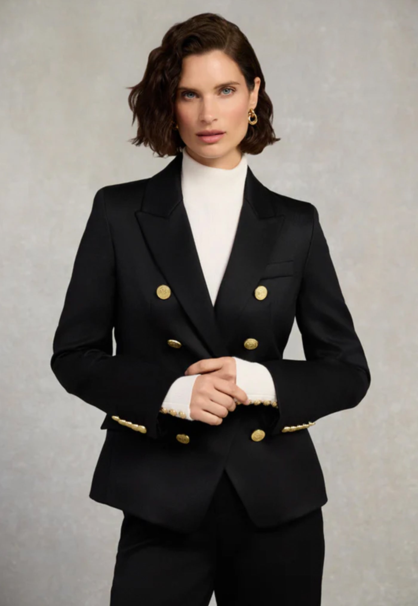 Knightsbridge Blazer - Black Barathea