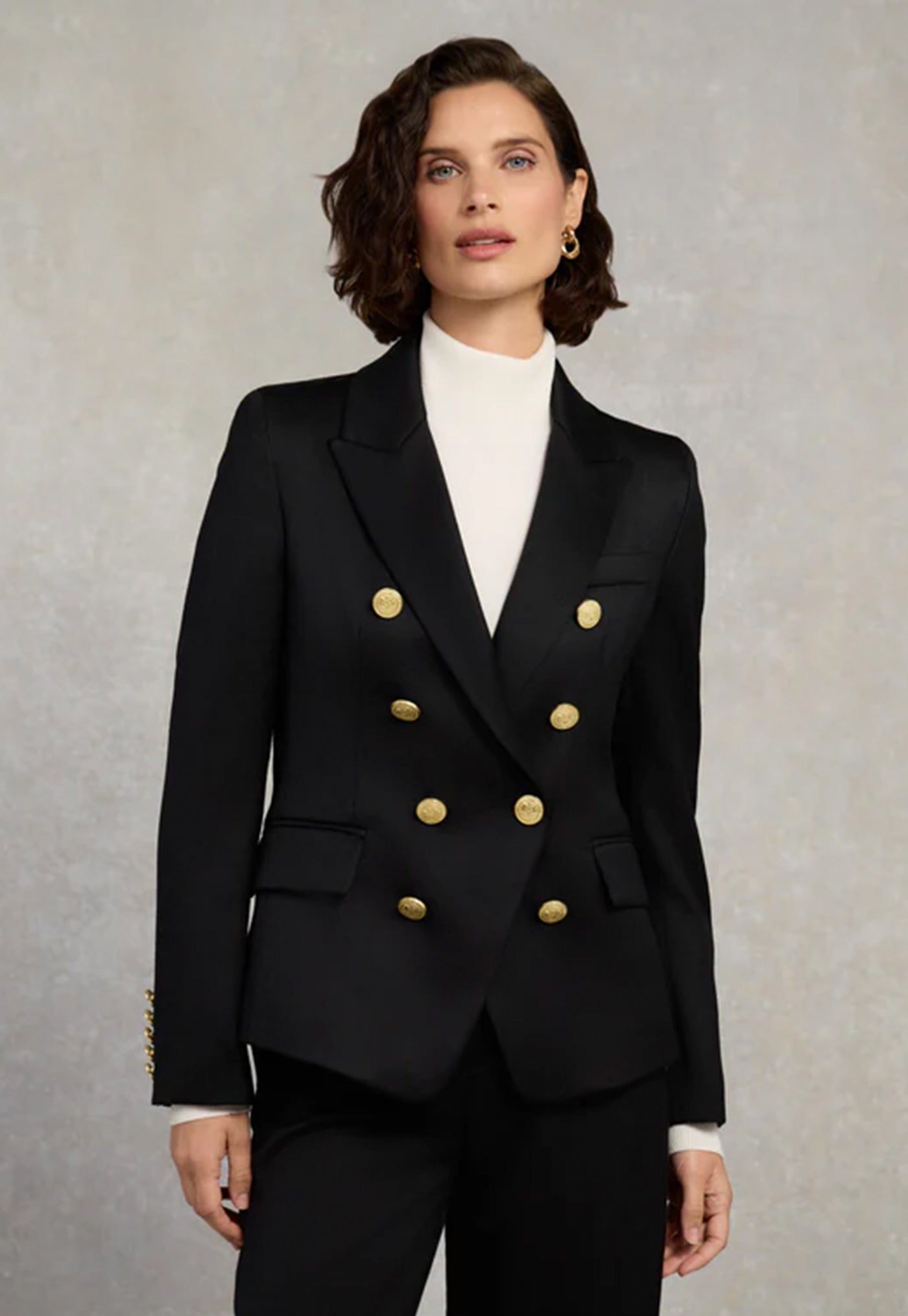 Knightsbridge Blazer - Black Barathea