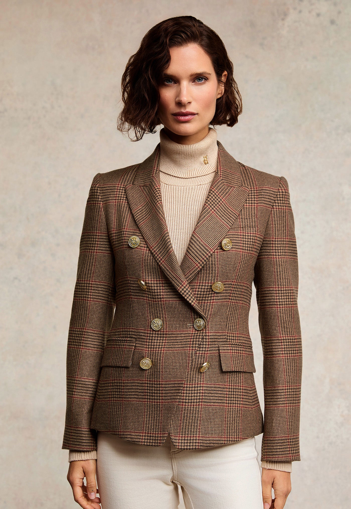 Knightsbridge Blazer - Clarence Check Merlot