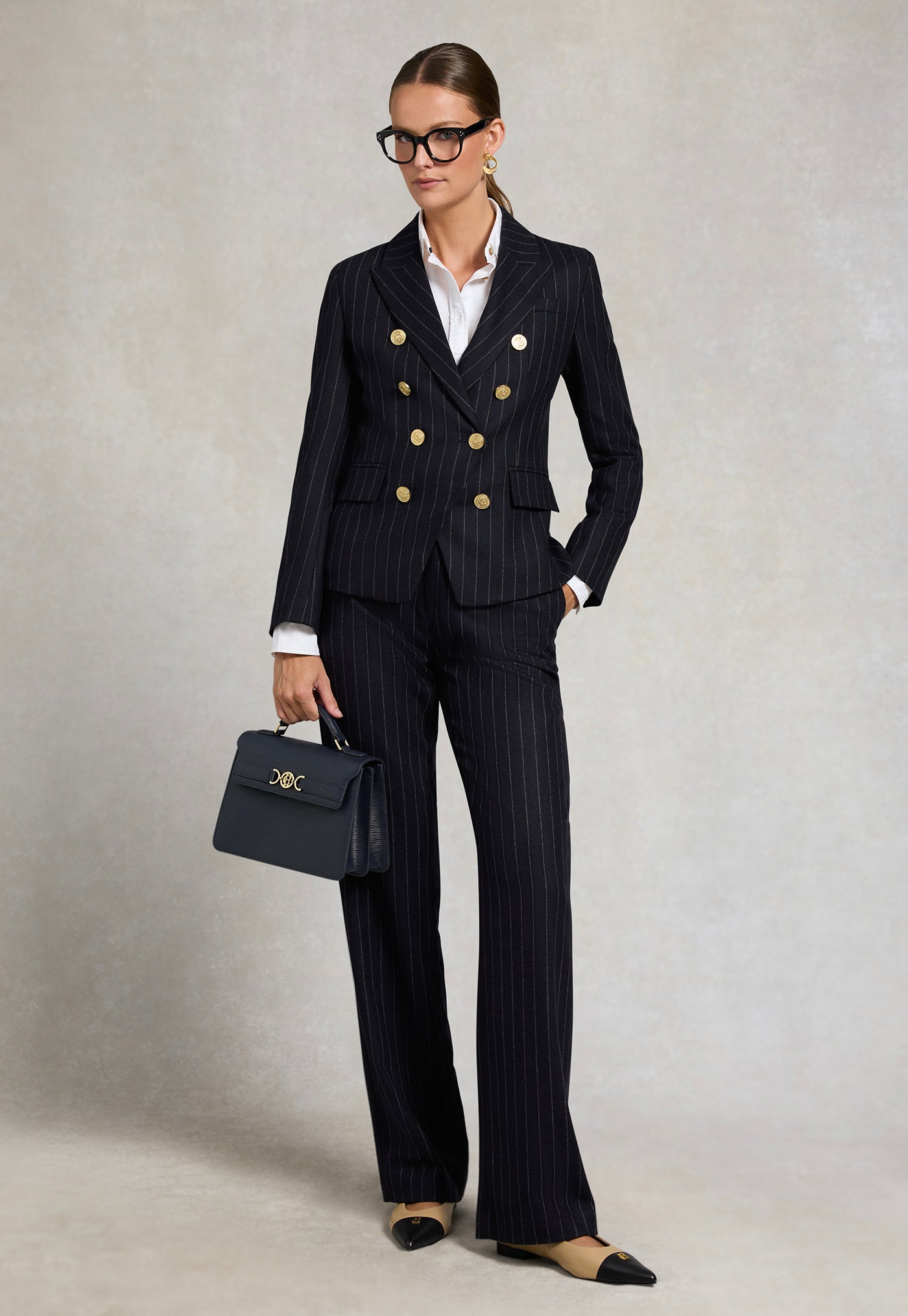 Knightsbridge Blazer - Navy Chalk Pinstripe