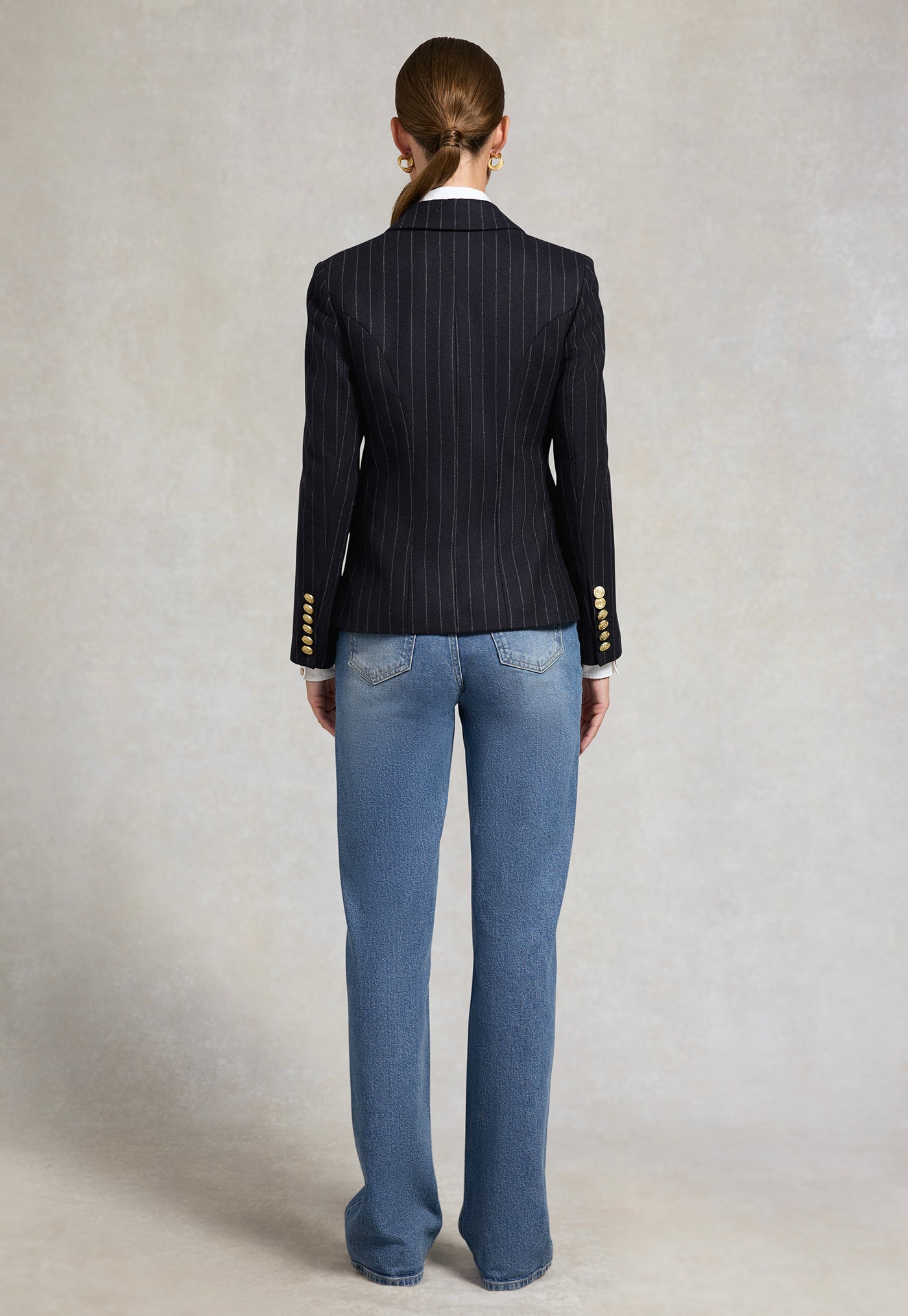 Knightsbridge Blazer - Navy Chalk Pinstripe