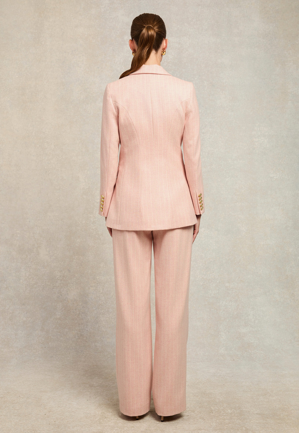 Knightsbridge Blazer - Pink Chalk Pinstripe