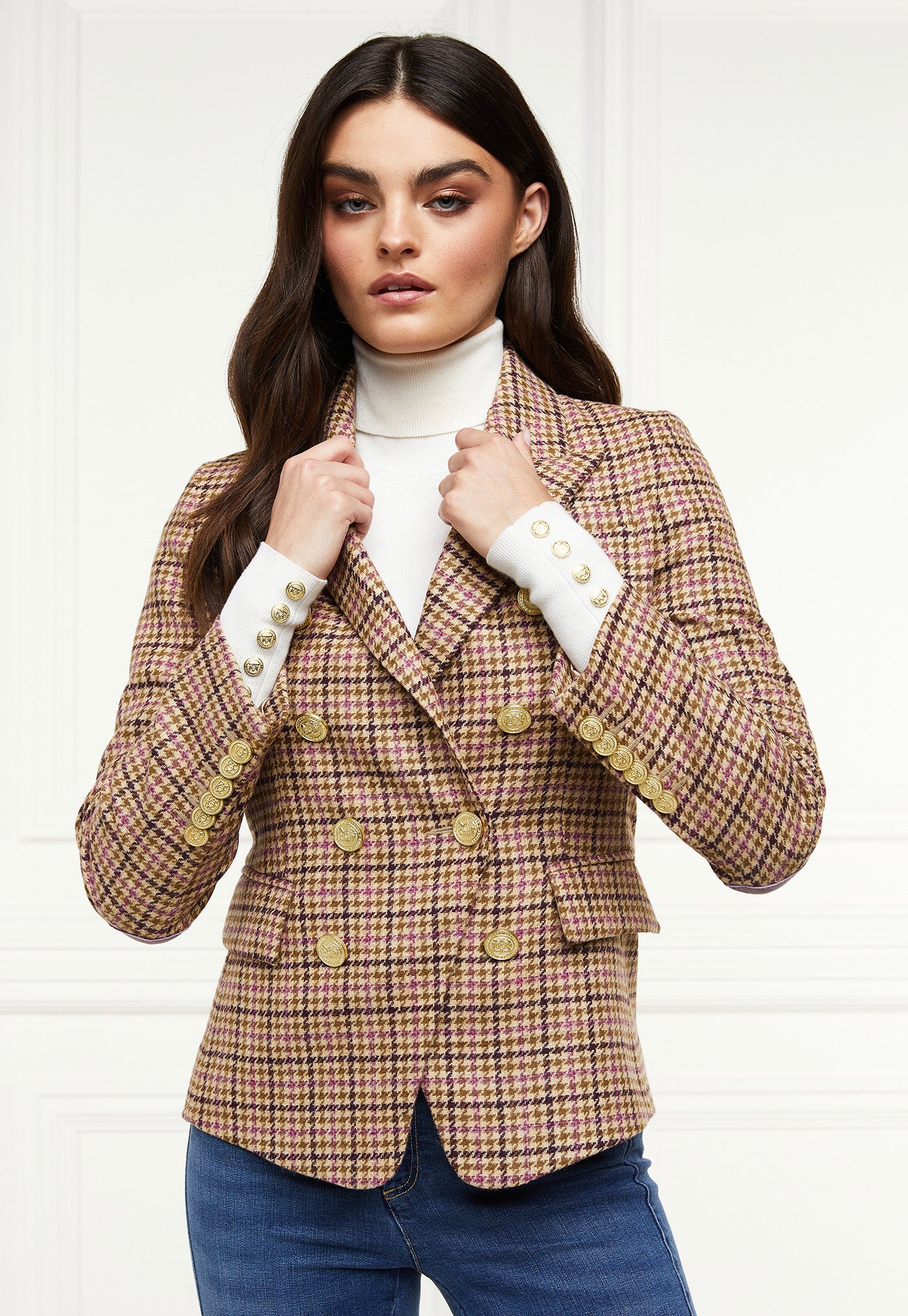 Knightsbridge Blazer - Sudeley Pink Tweed sold by Angel Divine