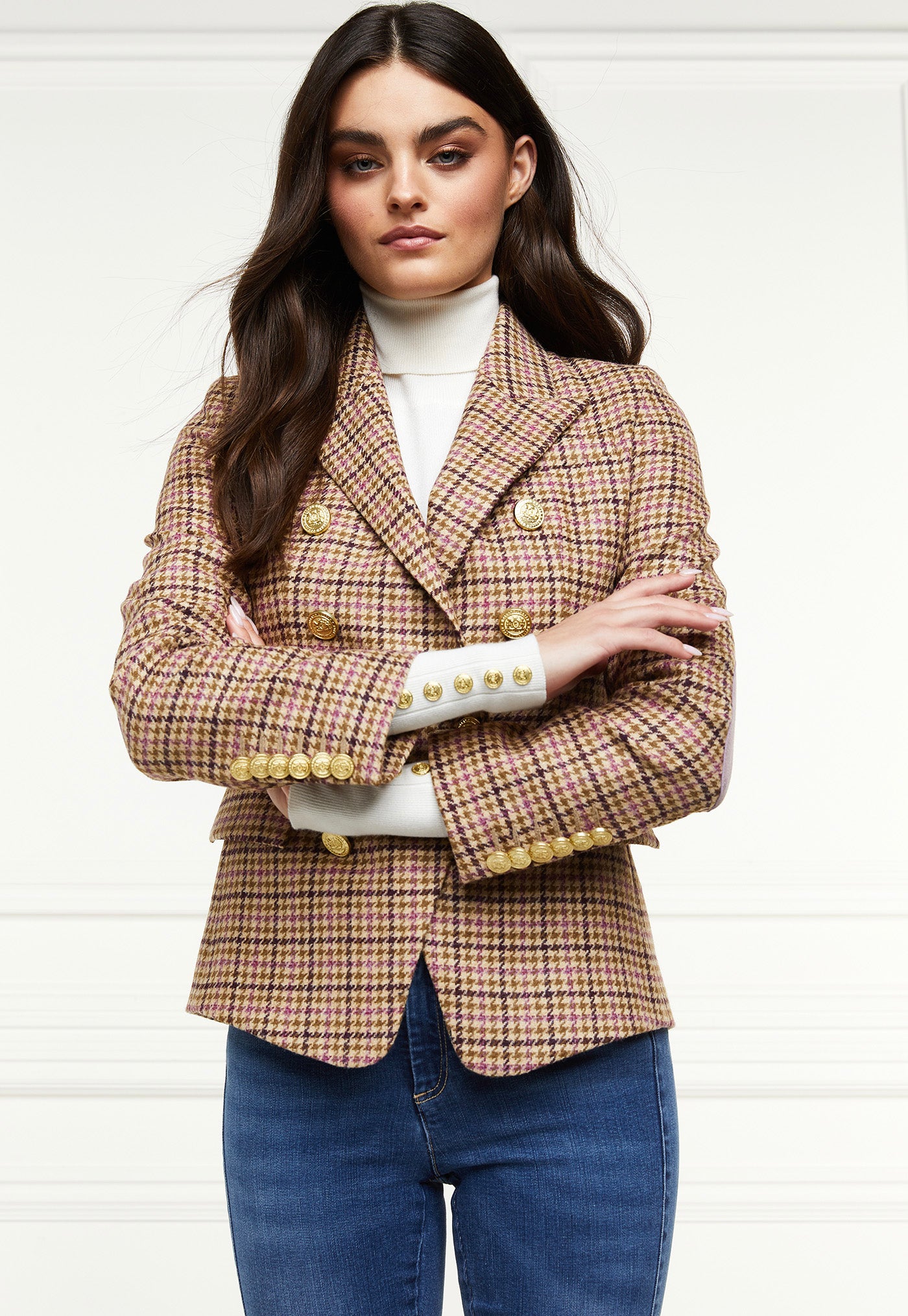 Knightsbridge Blazer - Sudeley Pink Tweed sold by Angel Divine