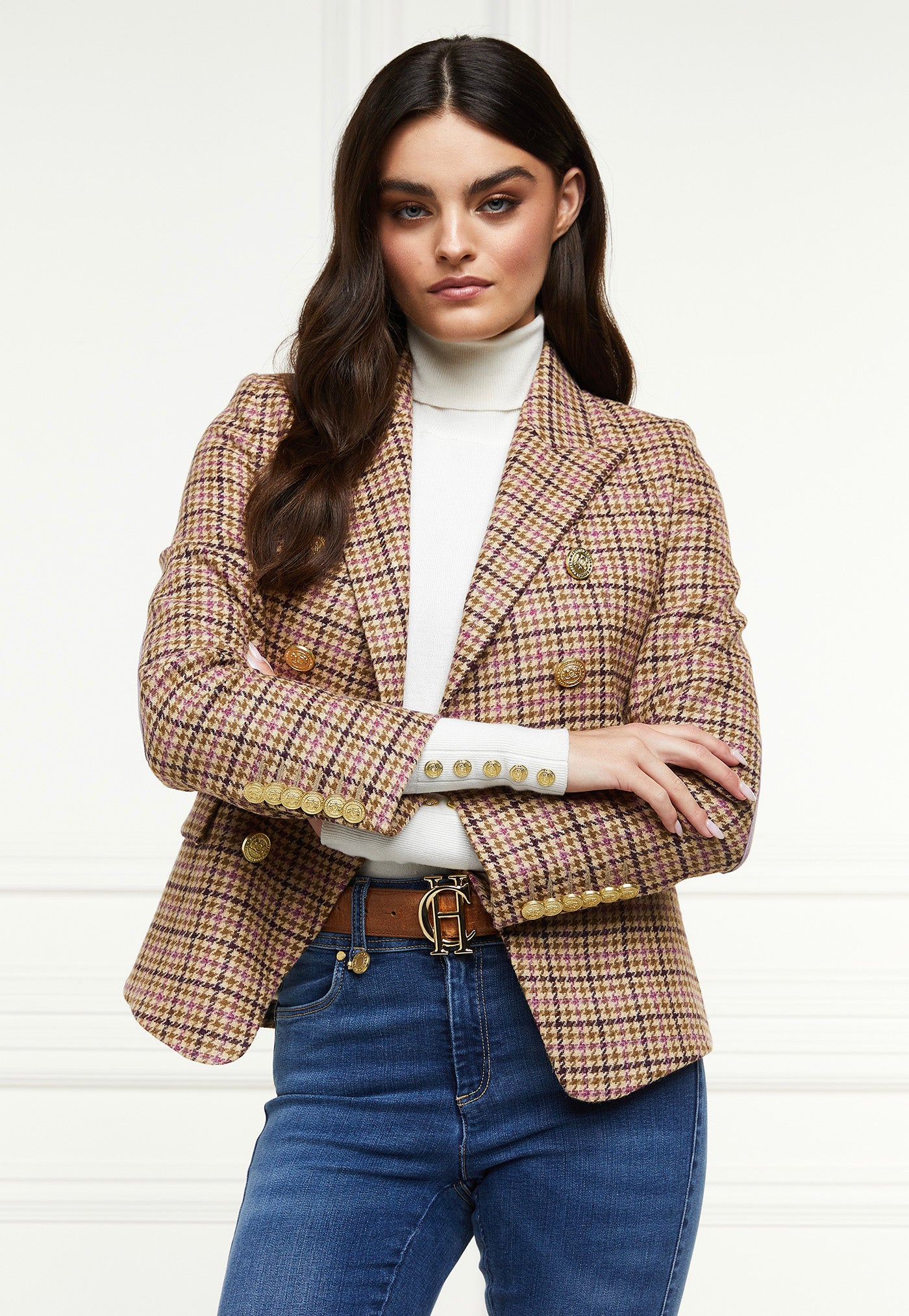 Knightsbridge Blazer - Sudeley Pink Tweed sold by Angel Divine