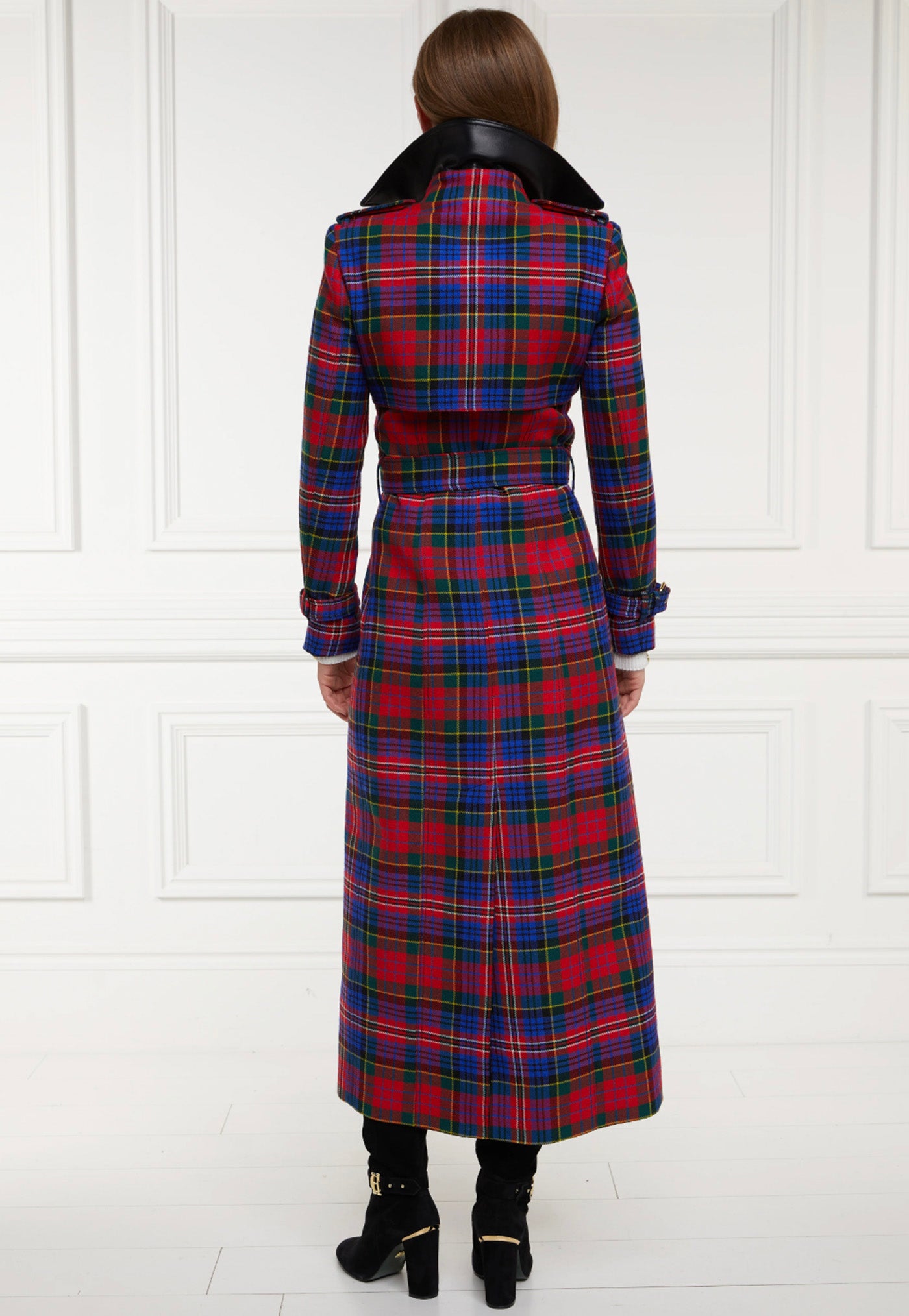 Marlborough Trench Coat Full Length - Macpherson Tartan sold by Angel Divine