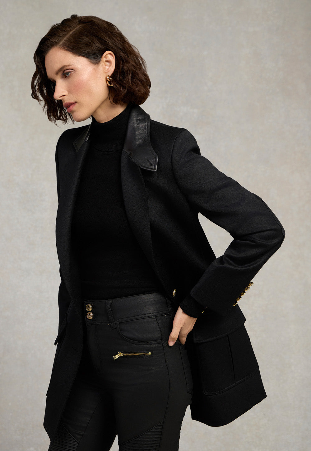 Mayfair Blazer - Black Twill