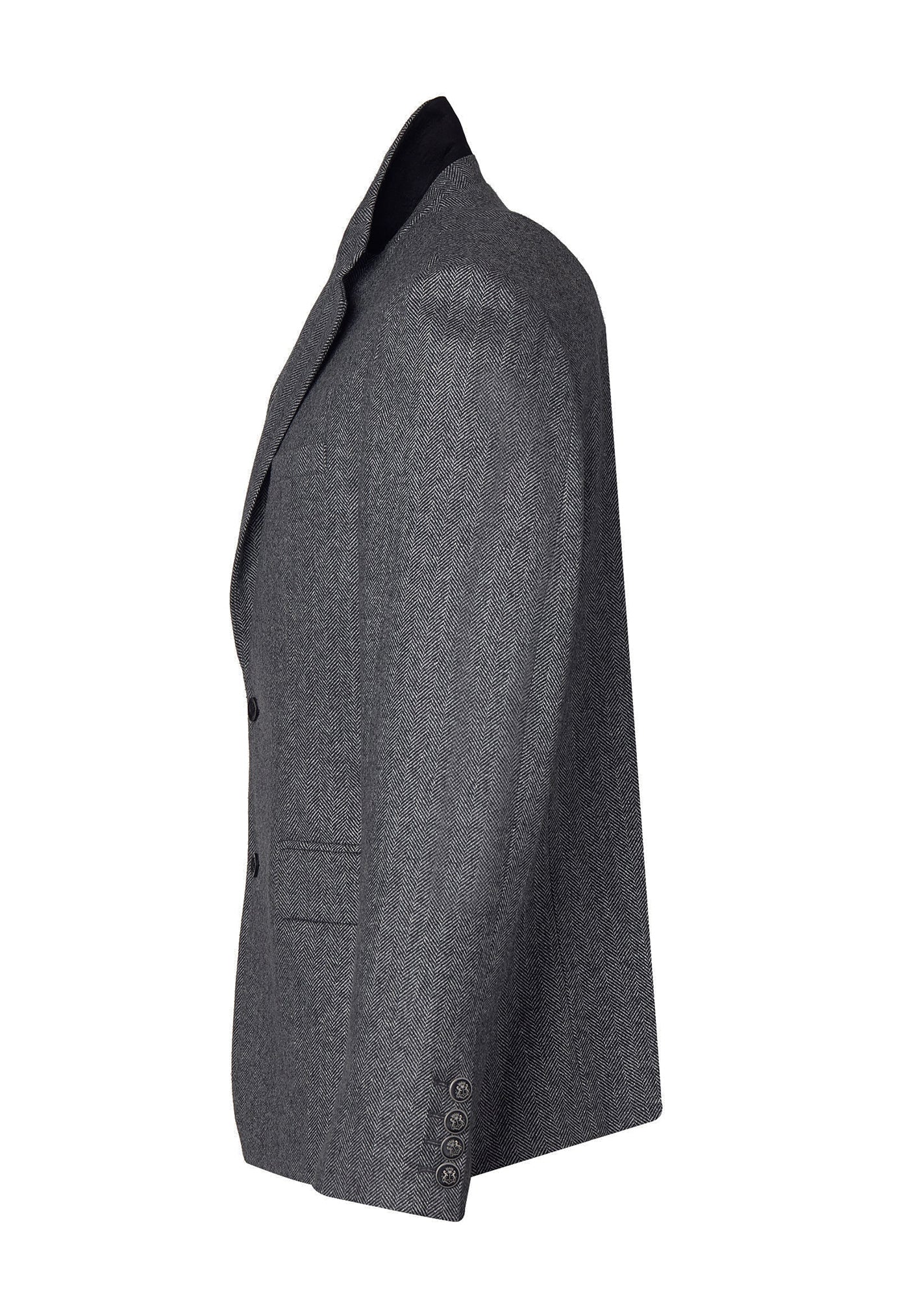 The Single Breasted Blazer - Mono Herringbone