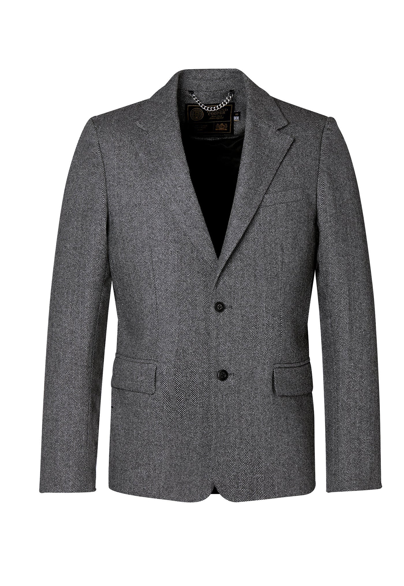 The Single Breasted Blazer - Mono Herringbone