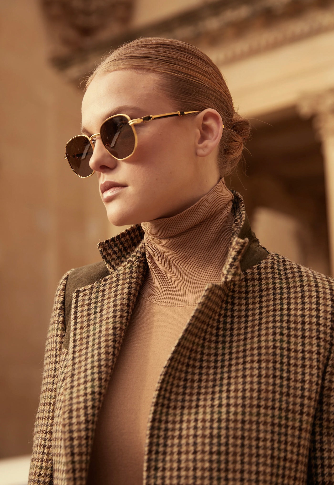 Monaco Sunglasses - Gold sold by Angel Divine