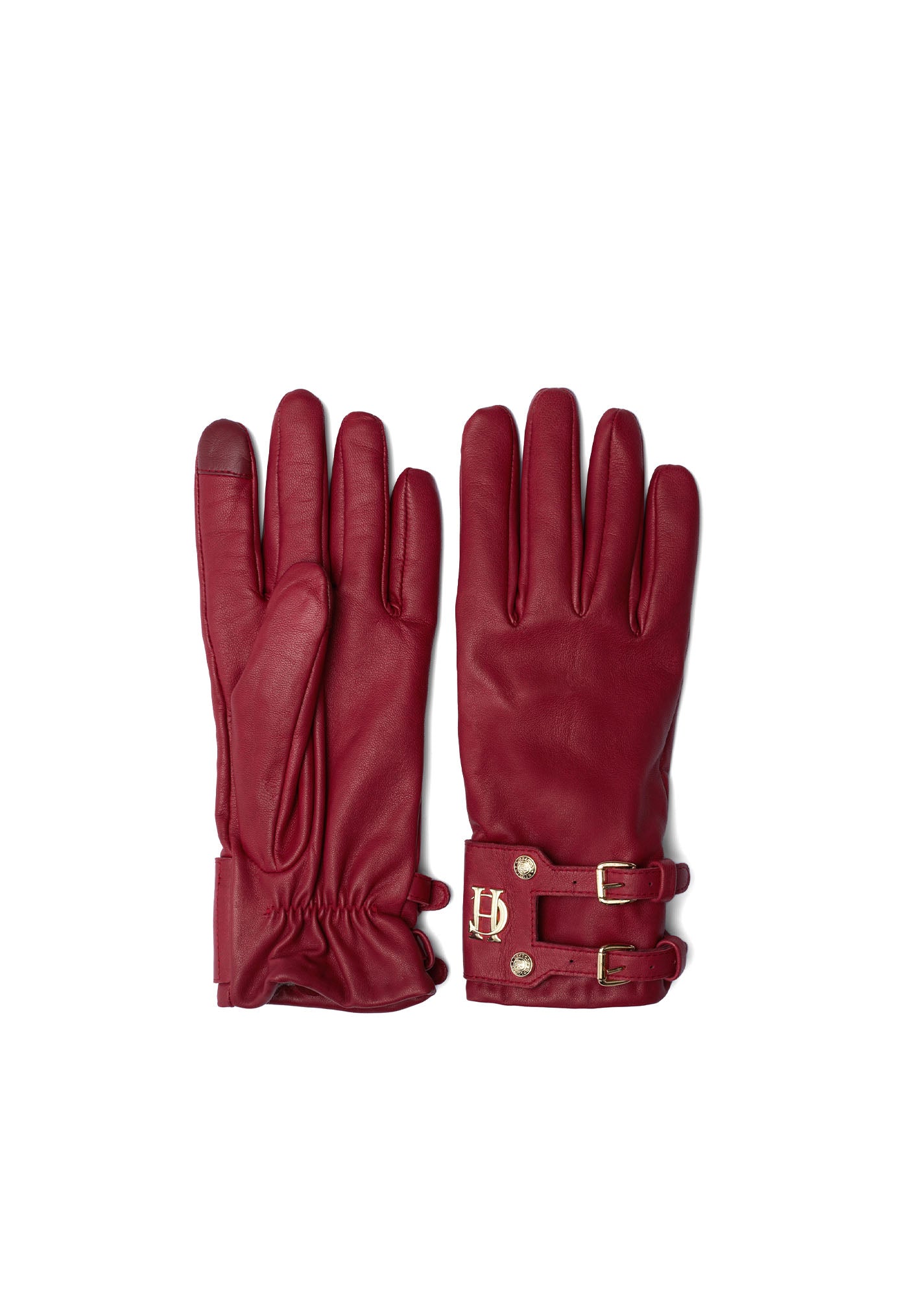 Monogram Leather Gloves - Mulberry