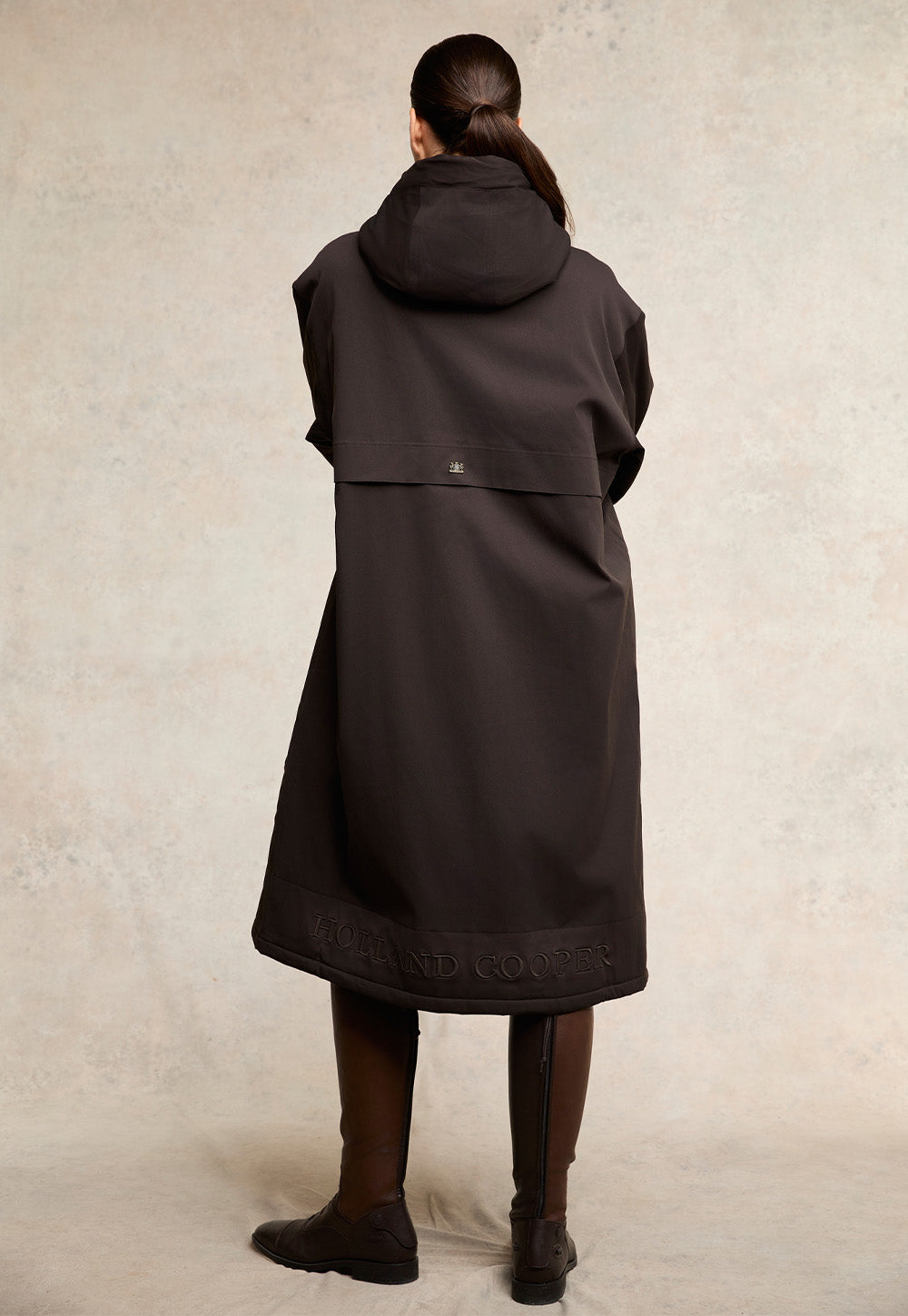 One Size Waterproof Coat - Chocolate