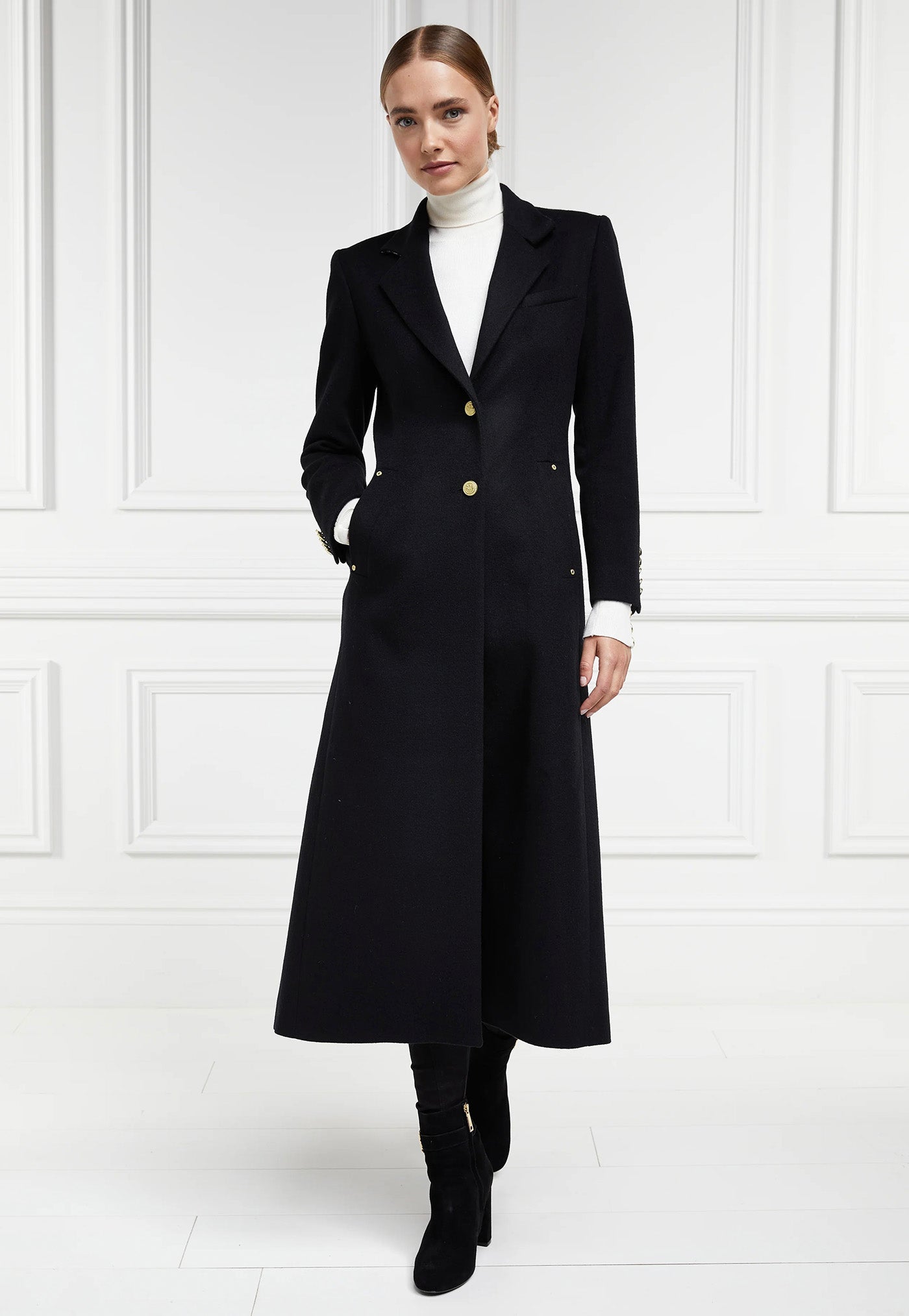 Regency Coat Full Length - Soft Black sold by Angel Divine