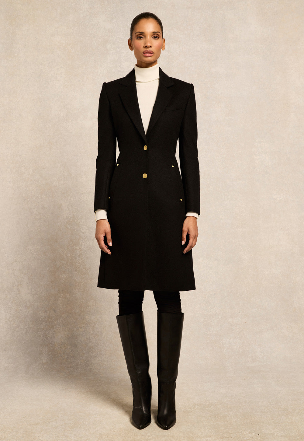 Regency Coat - Soft Black