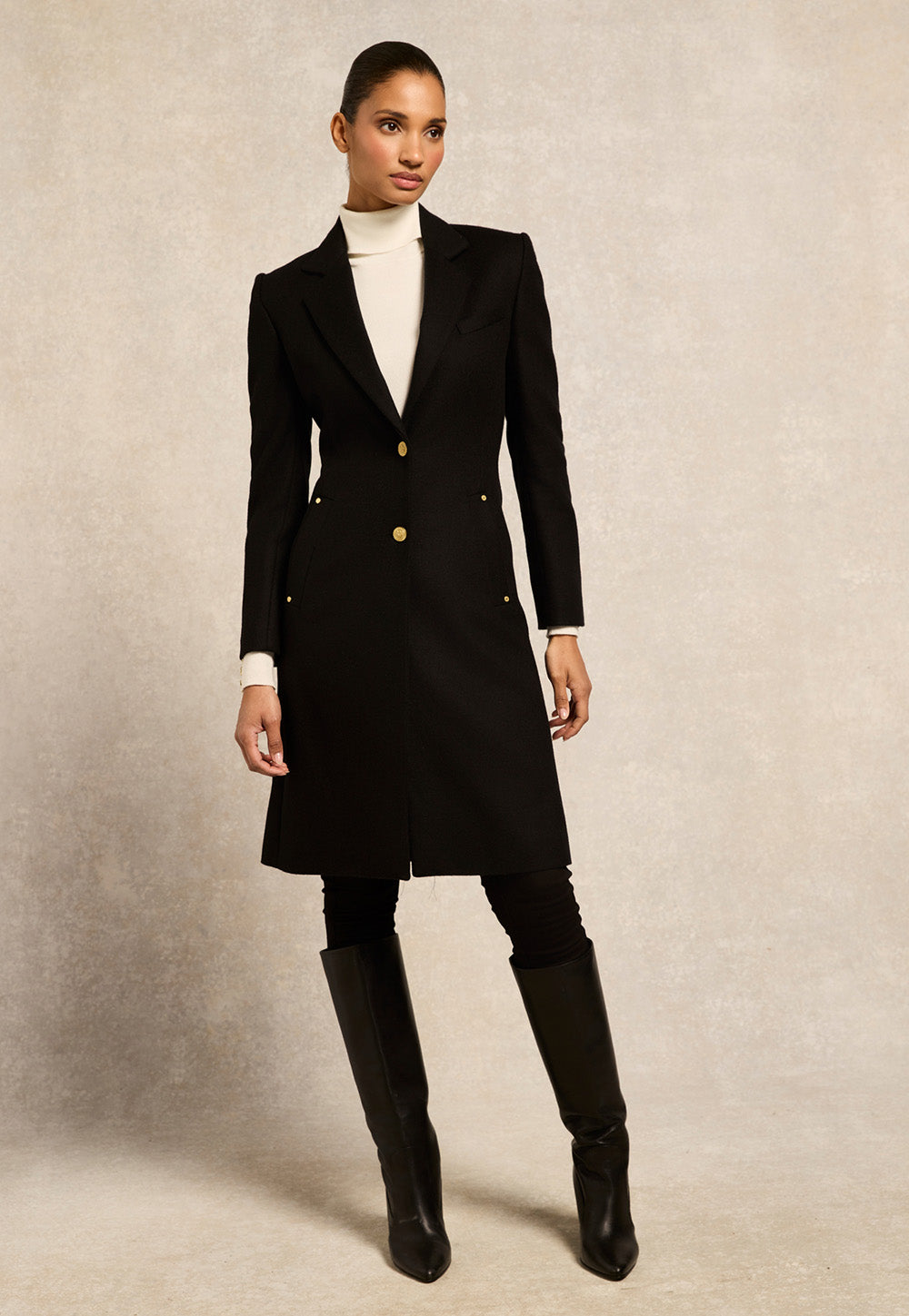 Regency Coat - Soft Black