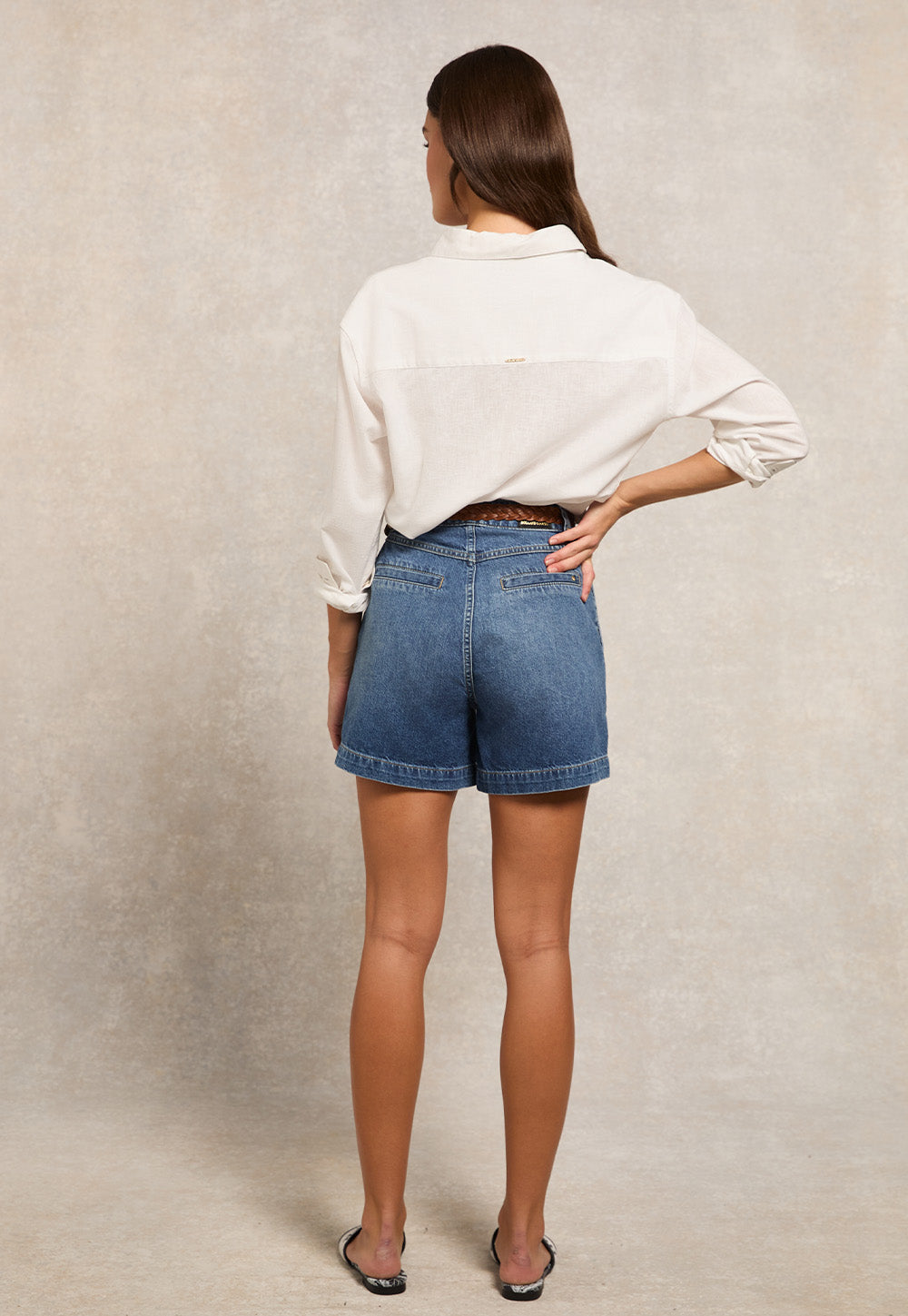 Relaxed Fit Linen Shirt - Optic White