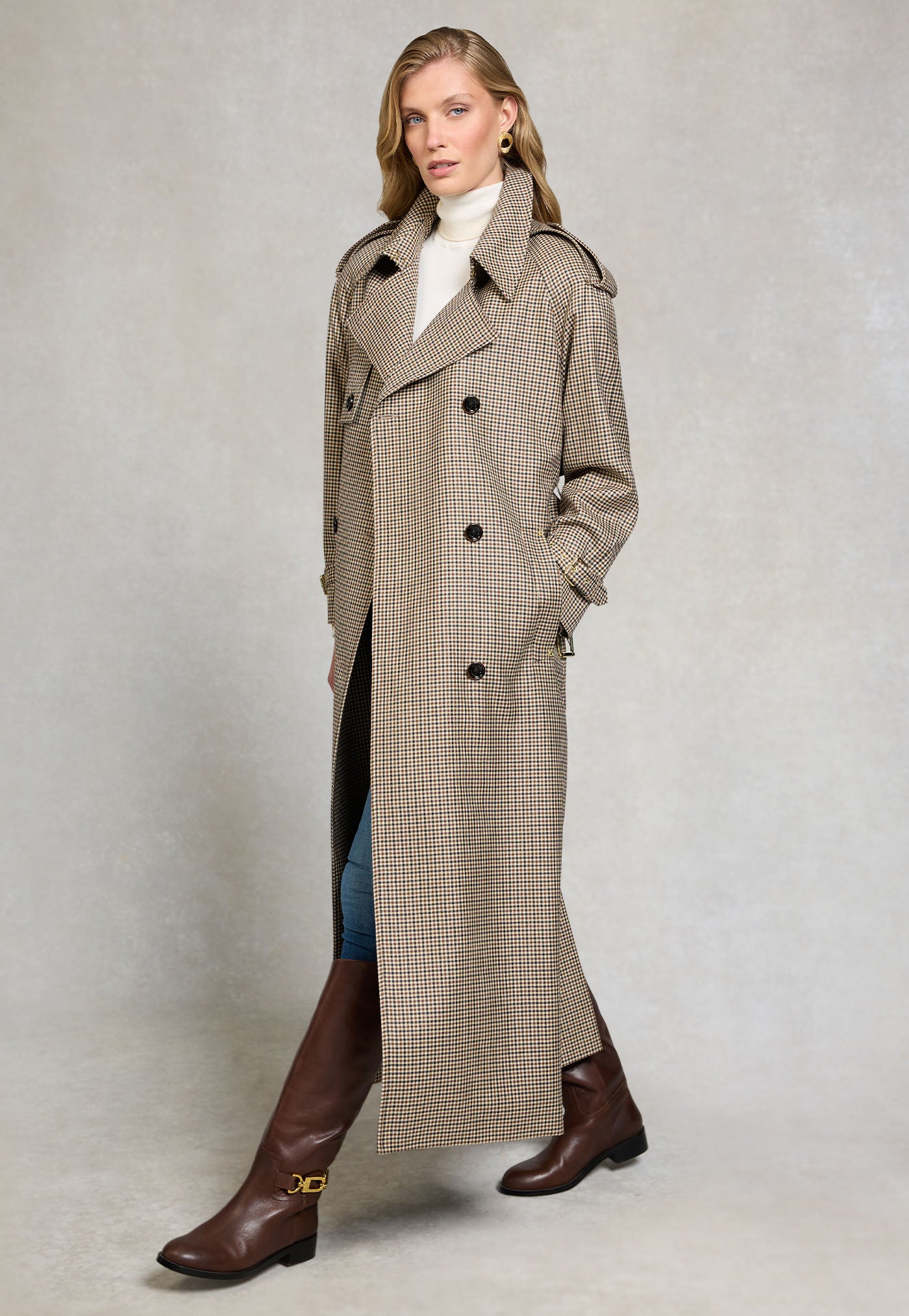 Soho Trench Coat Full Length - Westminster Tweed