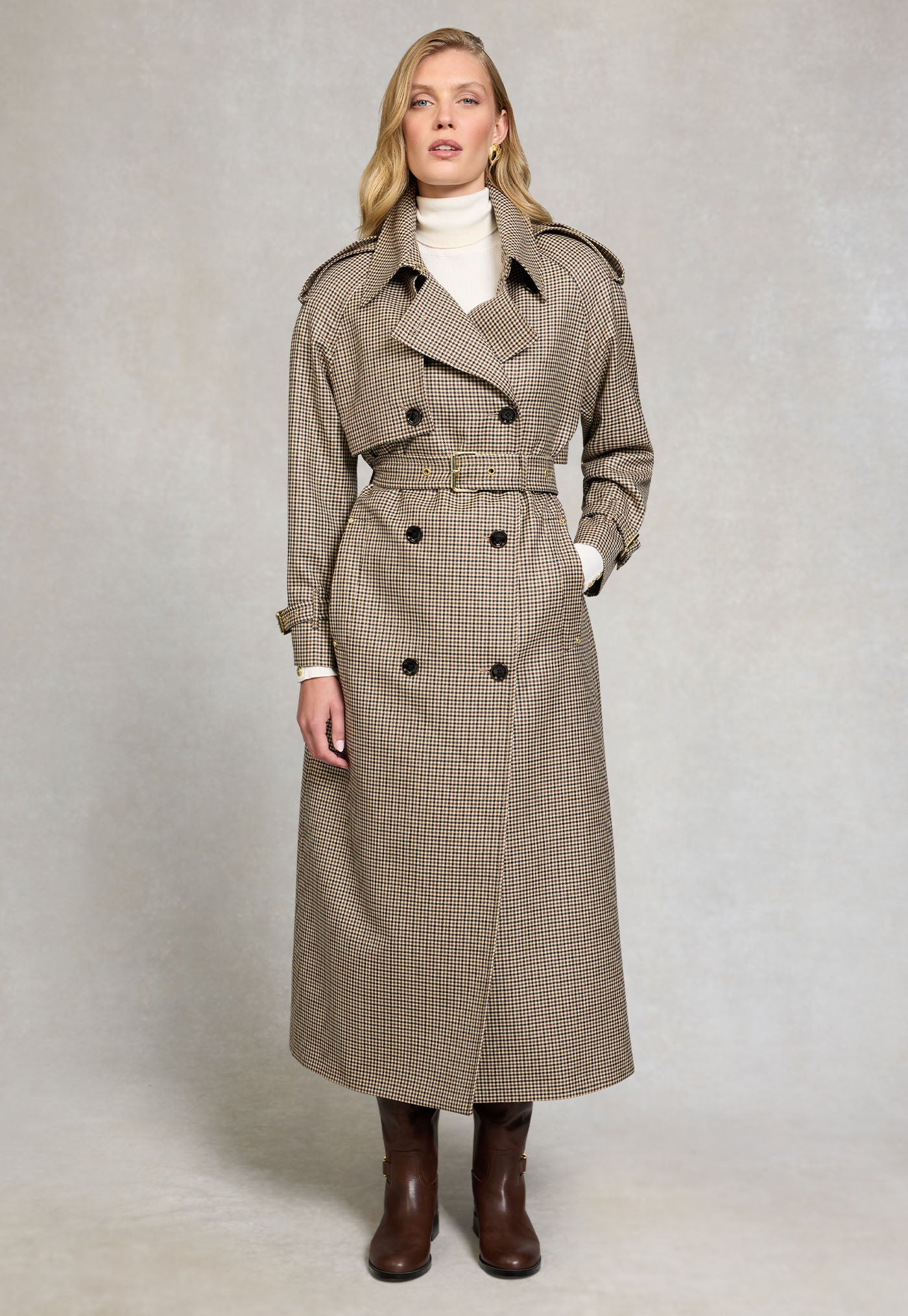 Soho Trench Coat Full Length - Westminster Tweed