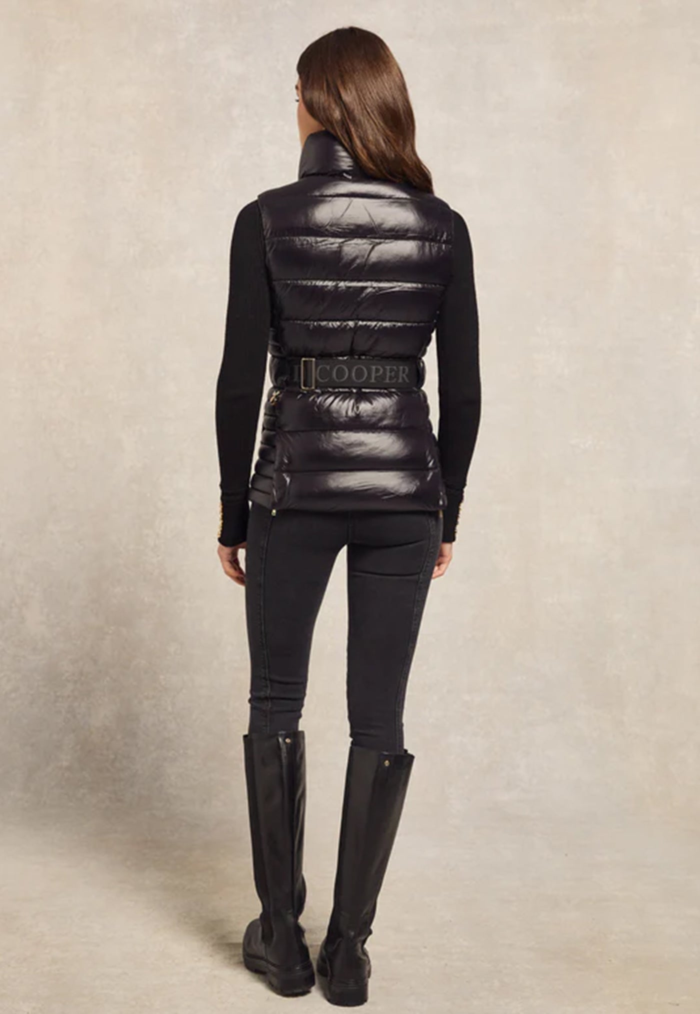 Valais Quilted Gilet - Black
