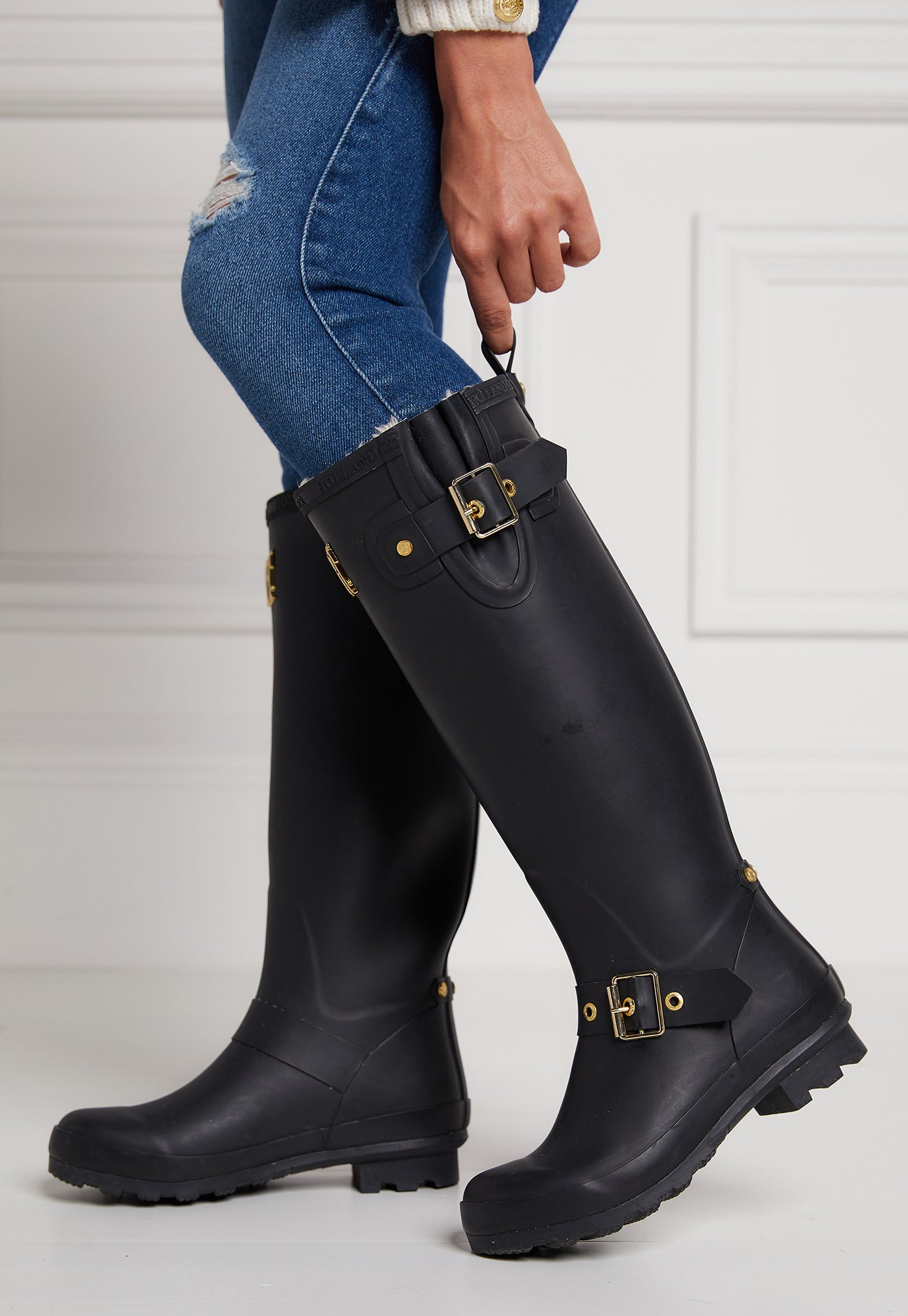 Sherpa Lined Regency Wellington - Matte Black