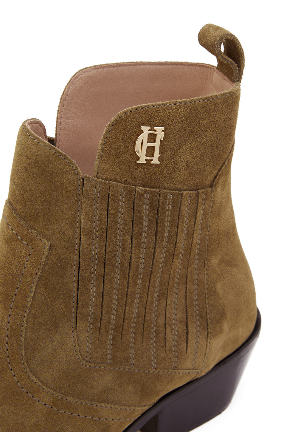 Western Chelsea Boot - Khaki Suede sold by Angel Divine