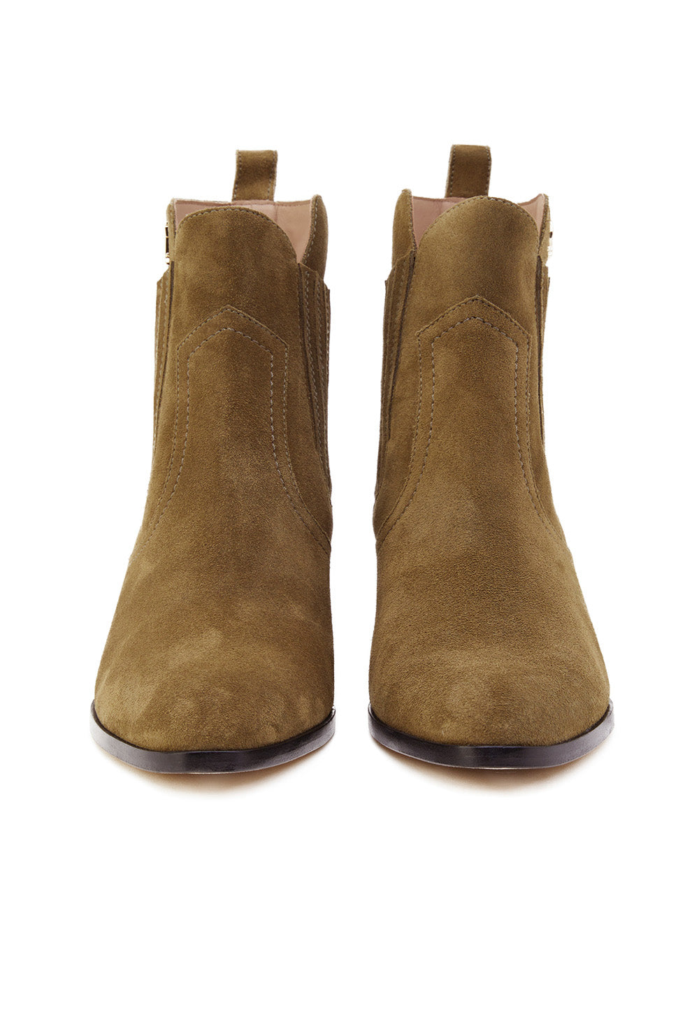 Western Chelsea Boot - Khaki Suede sold by Angel Divine