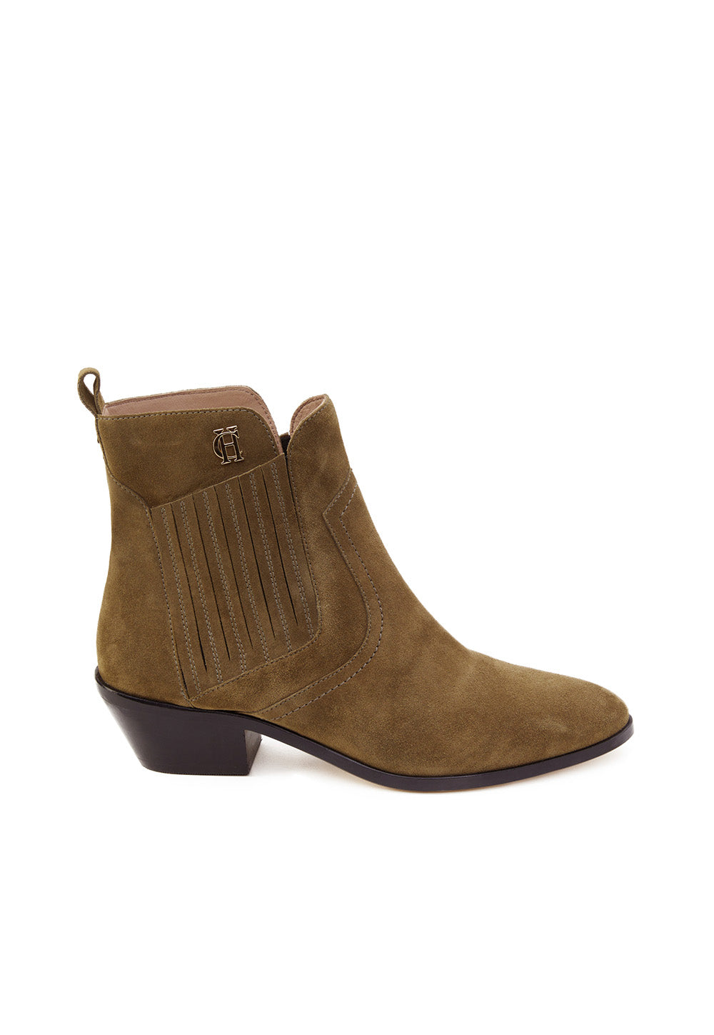 Western Chelsea Boot - Khaki Suede sold by Angel Divine